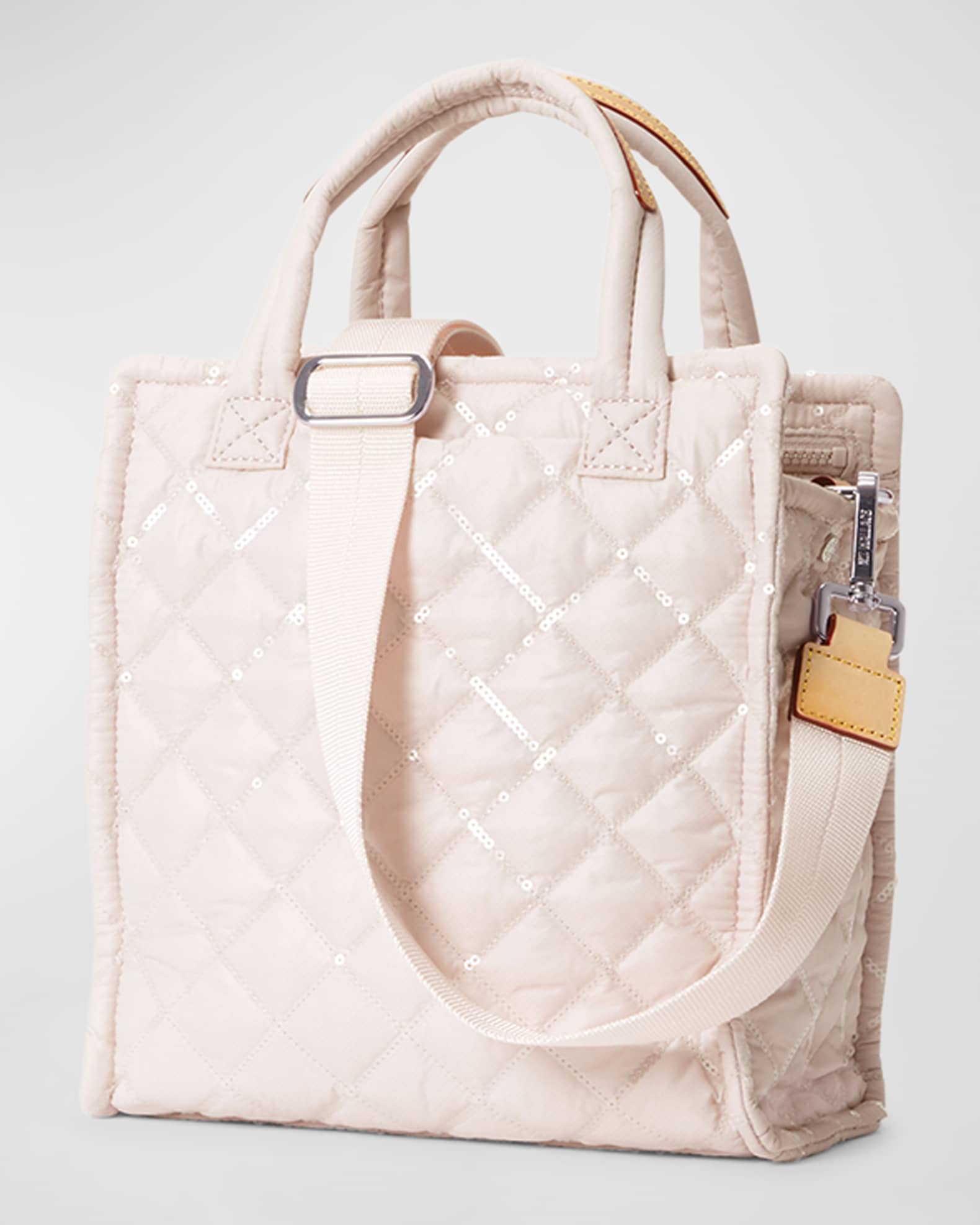 MZ WALLACE Mini Sequin Quilted Box Tote Bag | Neiman Marcus