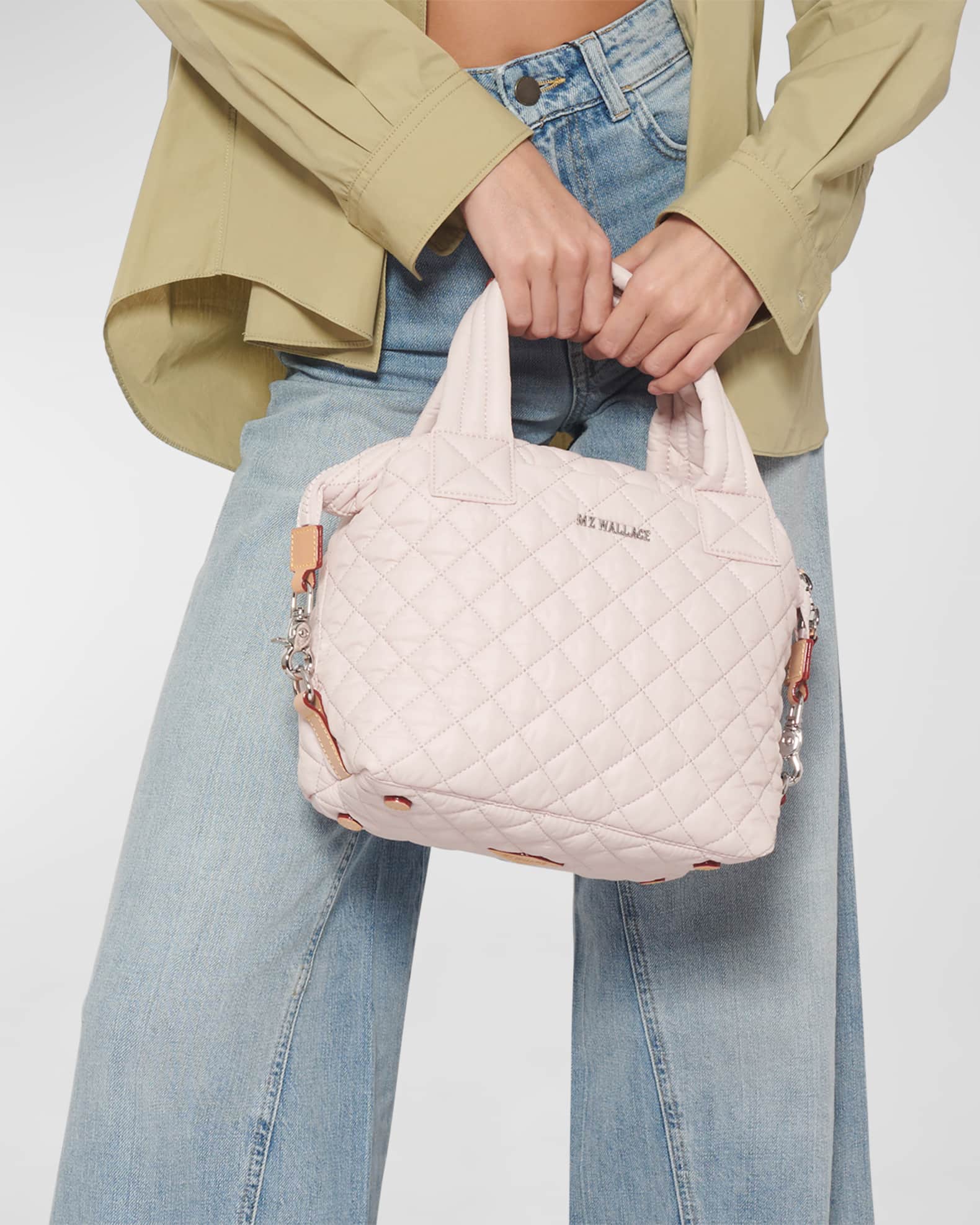 MZ WALLACE Sutton Deluxe Small Quilted TopHandle Bag Neiman Marcus