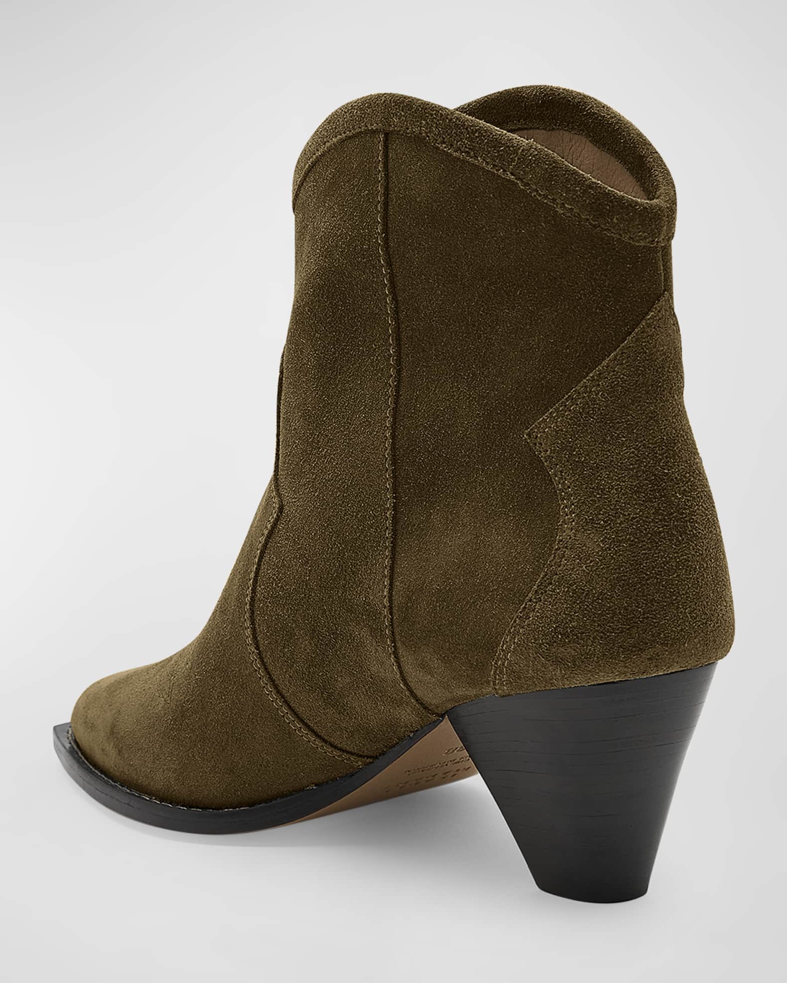 Isabel Marant Darizo Suede Western Booties | Neiman Marcus