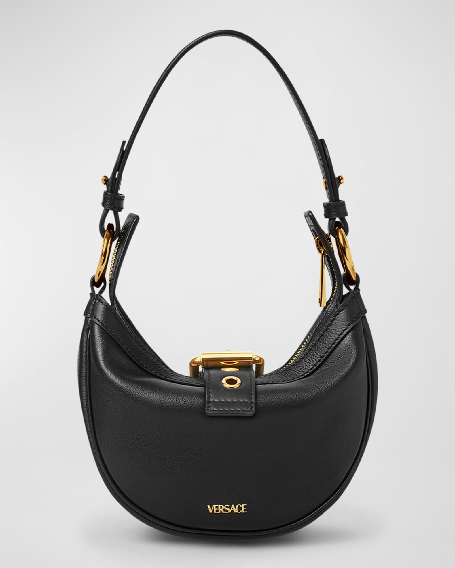 Versace - Women's Mini La Medusa Pocket Crossbody Bag Shoulder Bag - Black - Leather