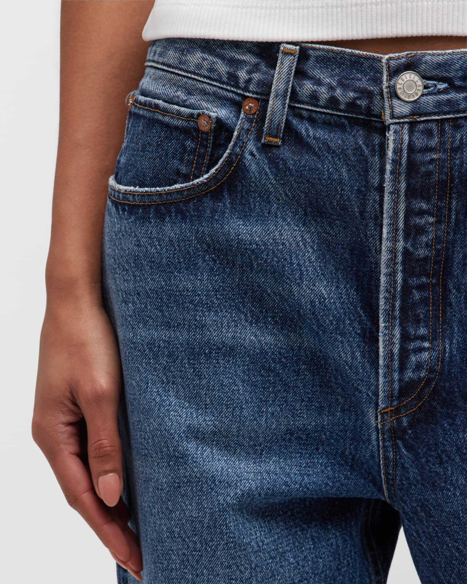 AGOLDE Fran Easy Straight Jeans Neiman Marcus