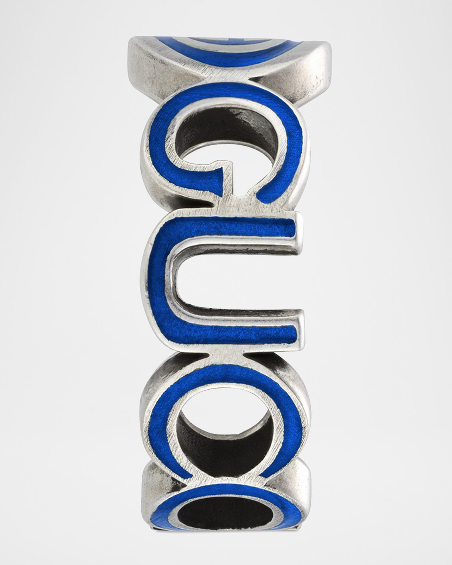 Gucci Men's Interlocking G Enamel Band Ring | Neiman Marcus