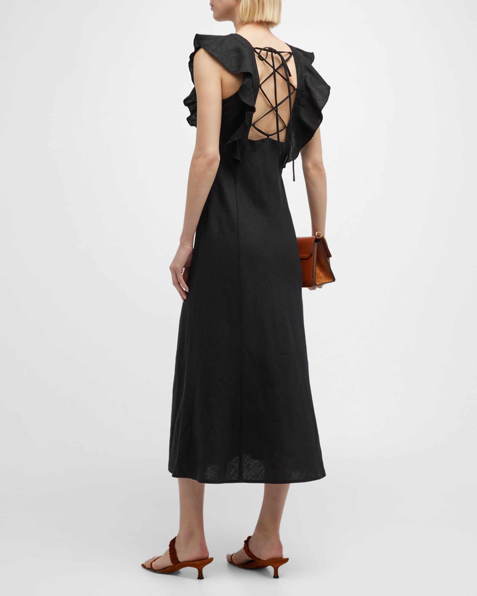 Rails Constance Linen Midi Dress | Neiman Marcus