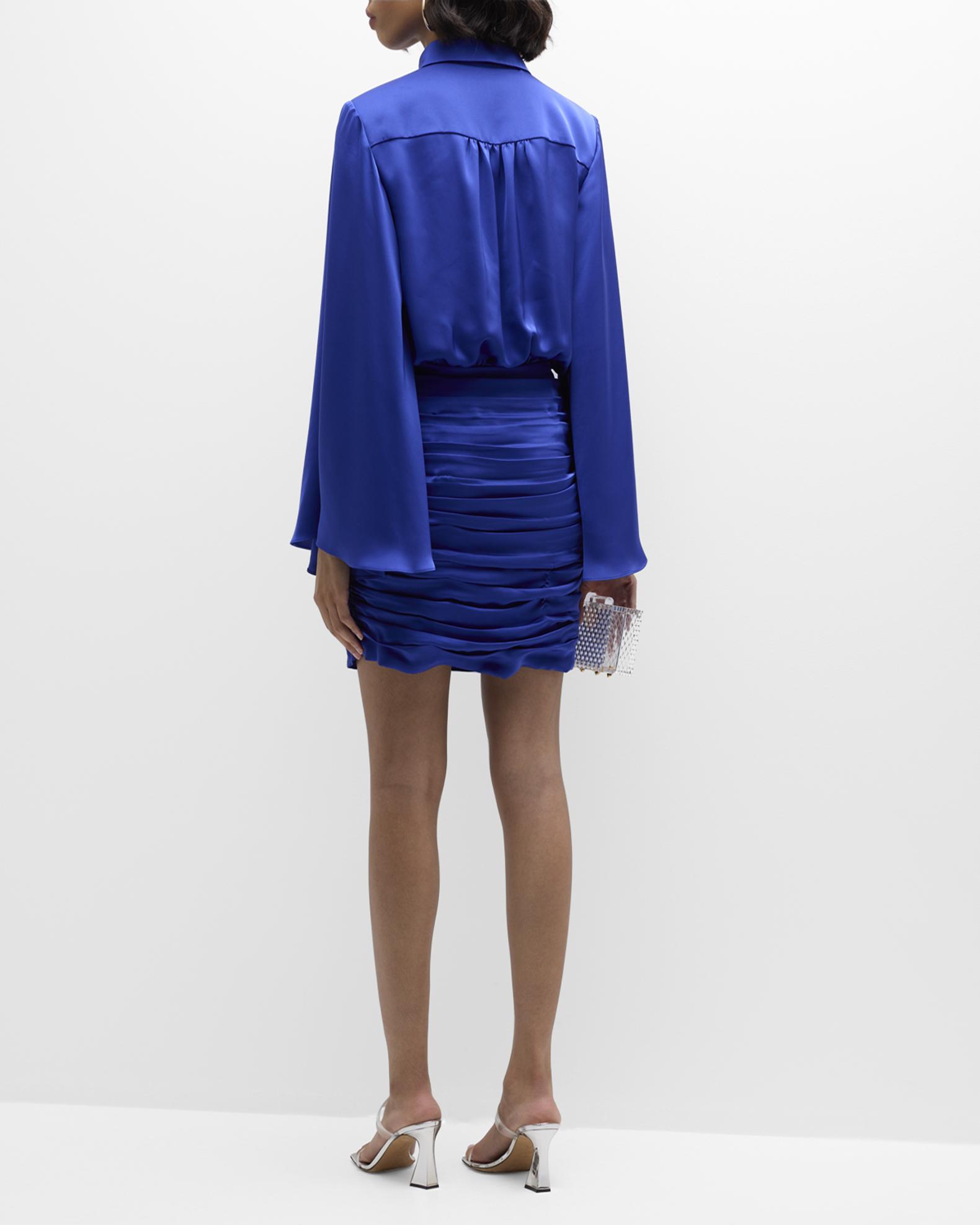 Tara Satin Party Dress Black