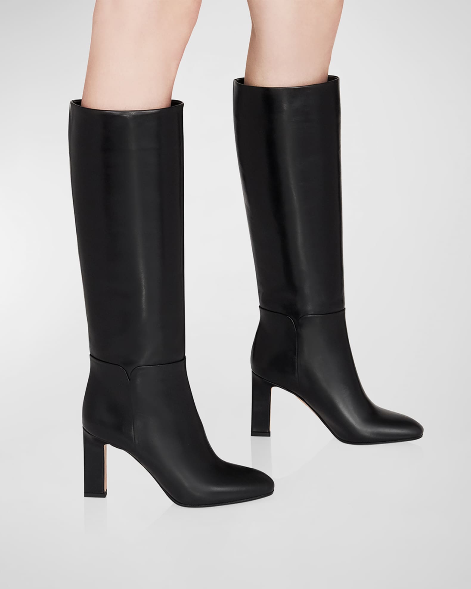 Aquazzura Sellier Calfskin Tall Boots | Neiman Marcus