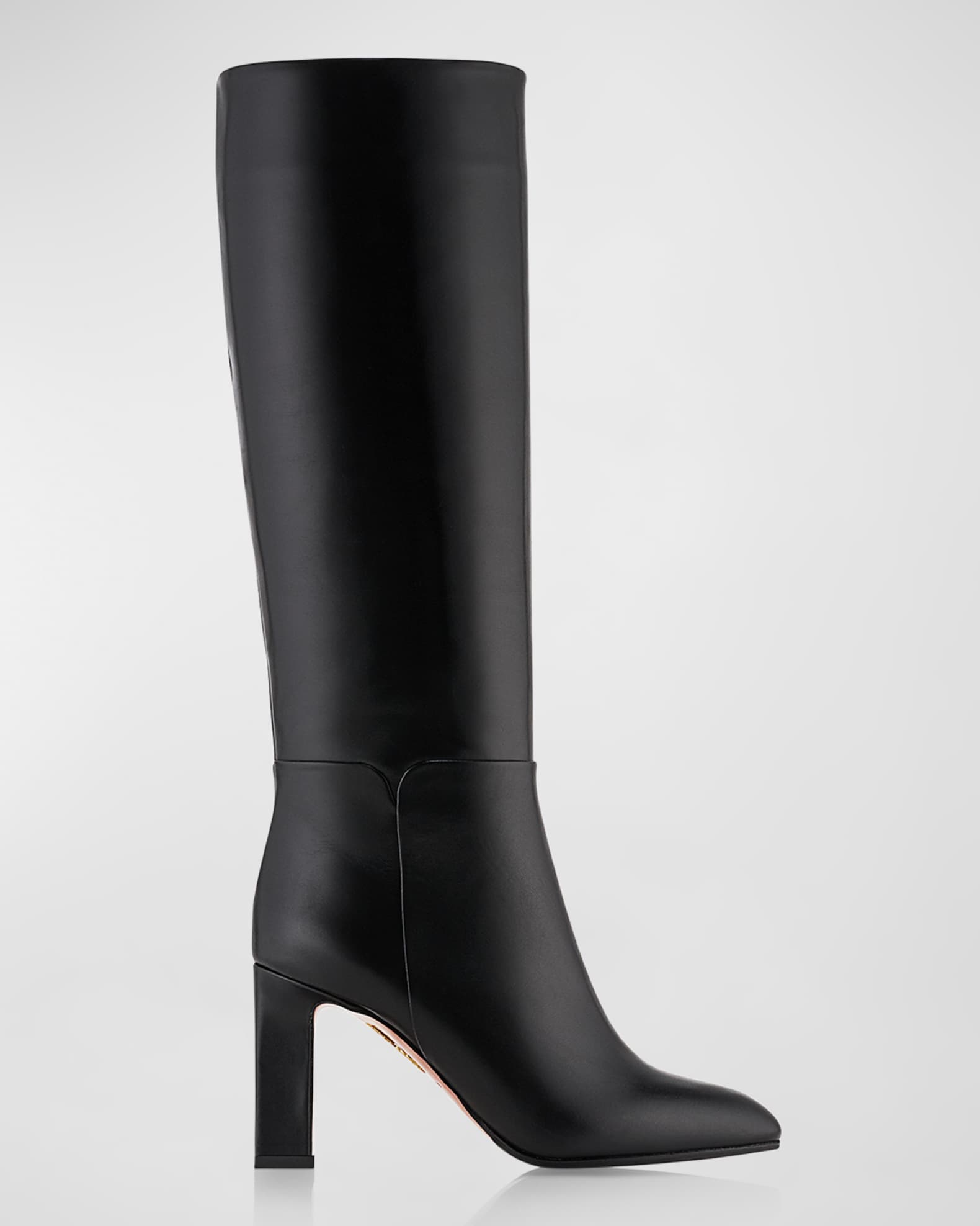 Aquazzura Sellier Calfskin Tall Boots Neiman Marcus