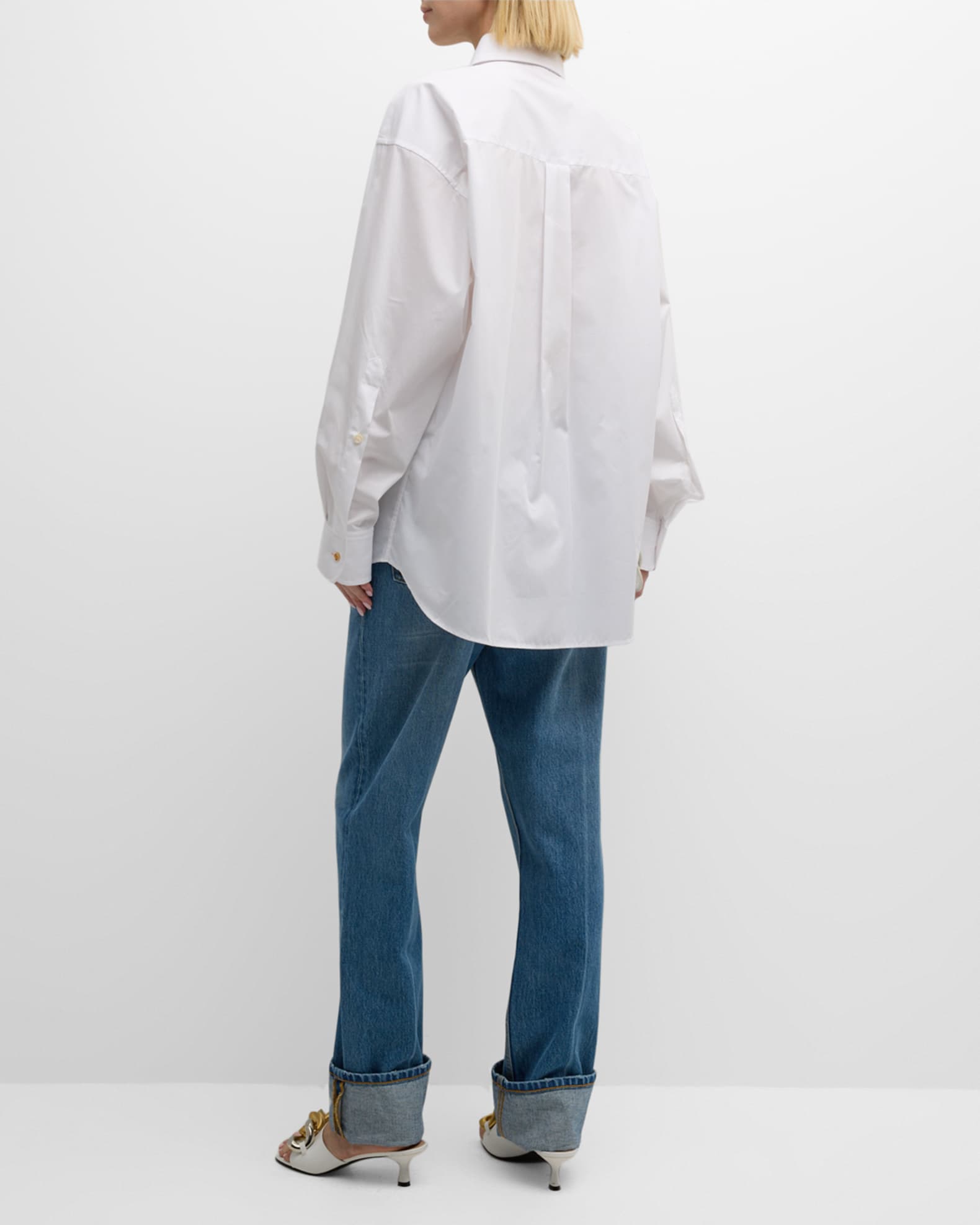 La Miel Button Down Poplin Shirt in Midnight