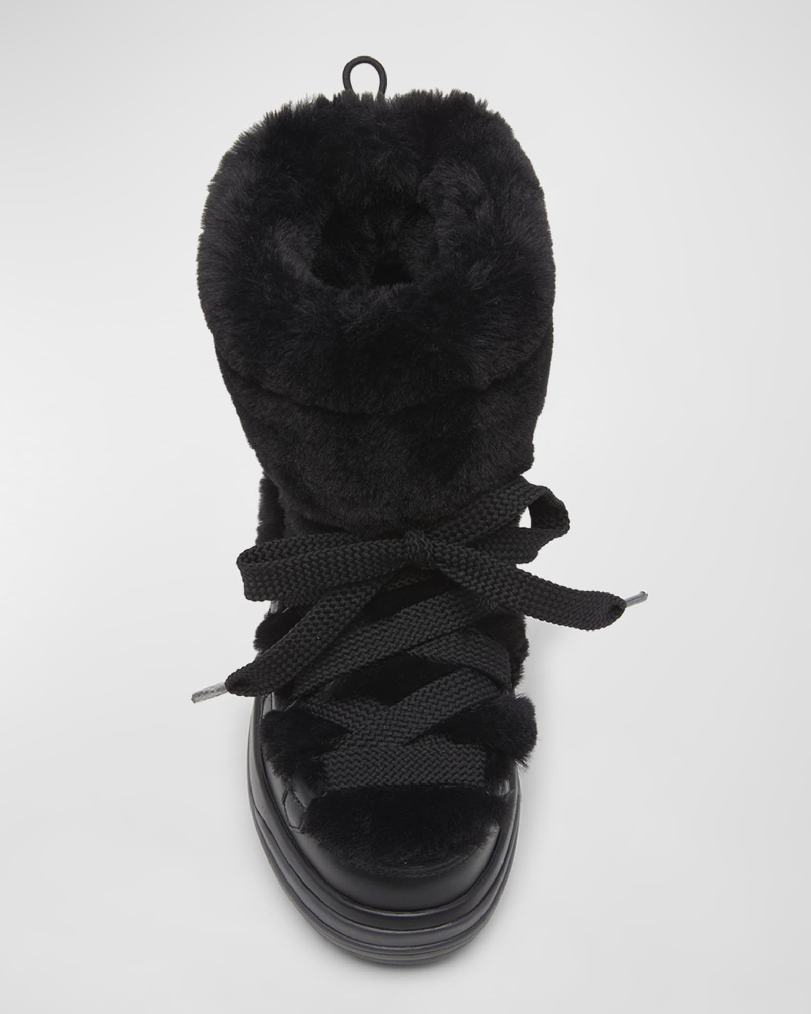 【MONCLER】Insolux スノーブーツ Moncler Insolux Leather Faux Fur Snow Boots | Neiman Marcus