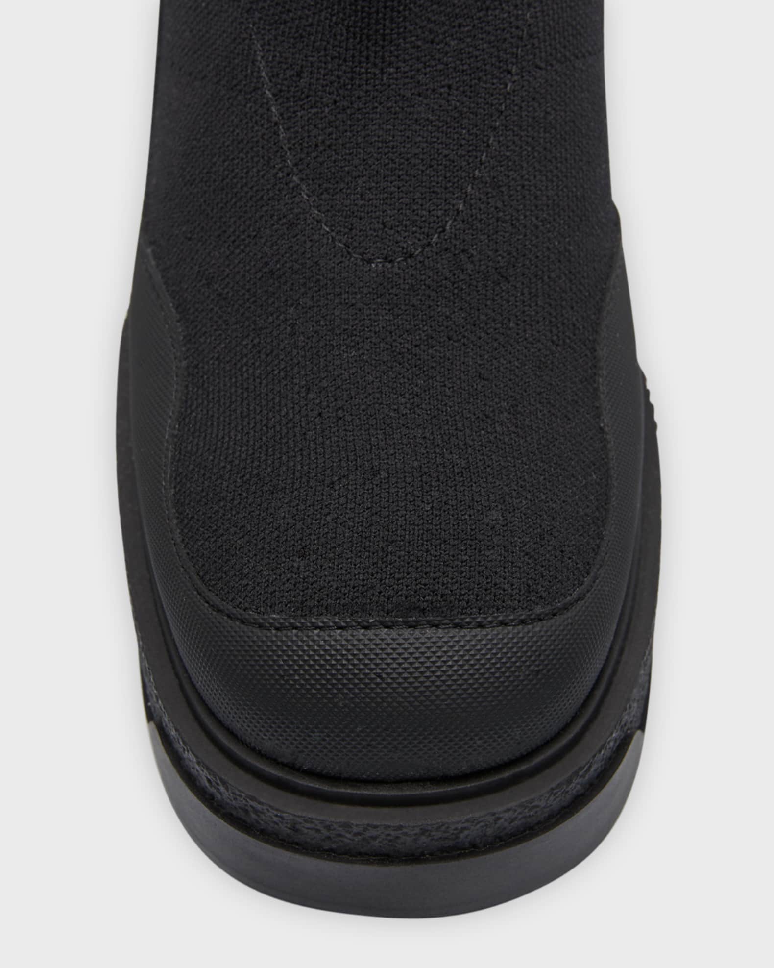 Moncler Splora Pocket Knit Ankle Boots | Neiman Marcus