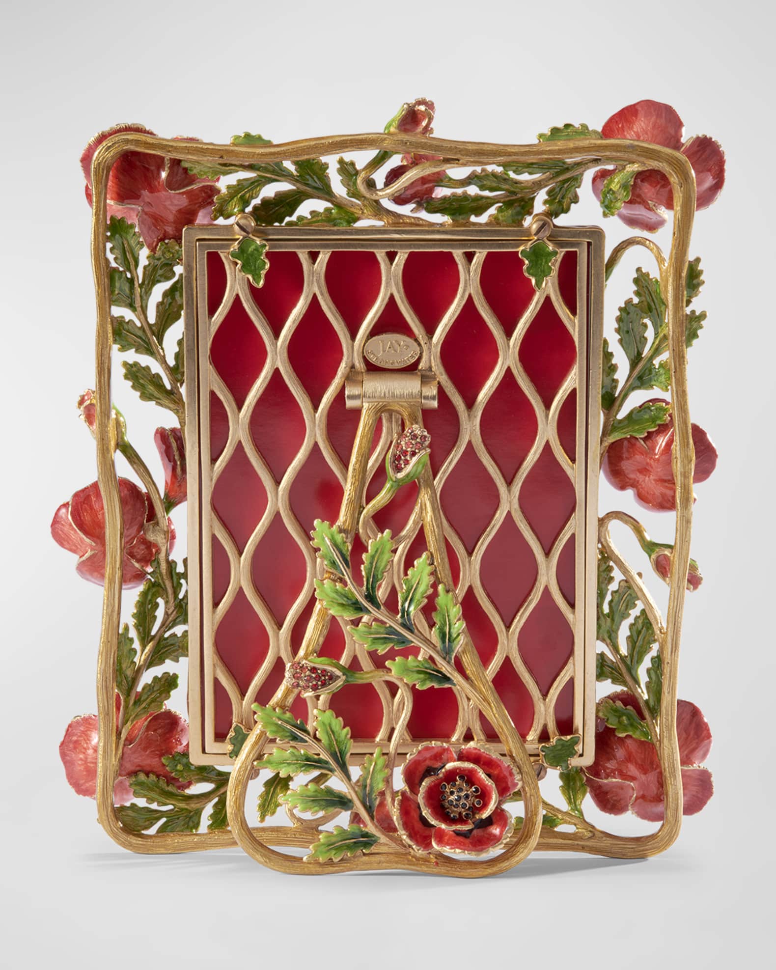 Jay Strongwater Poppy Picture Frame, 5" x 7" Neiman Marcus