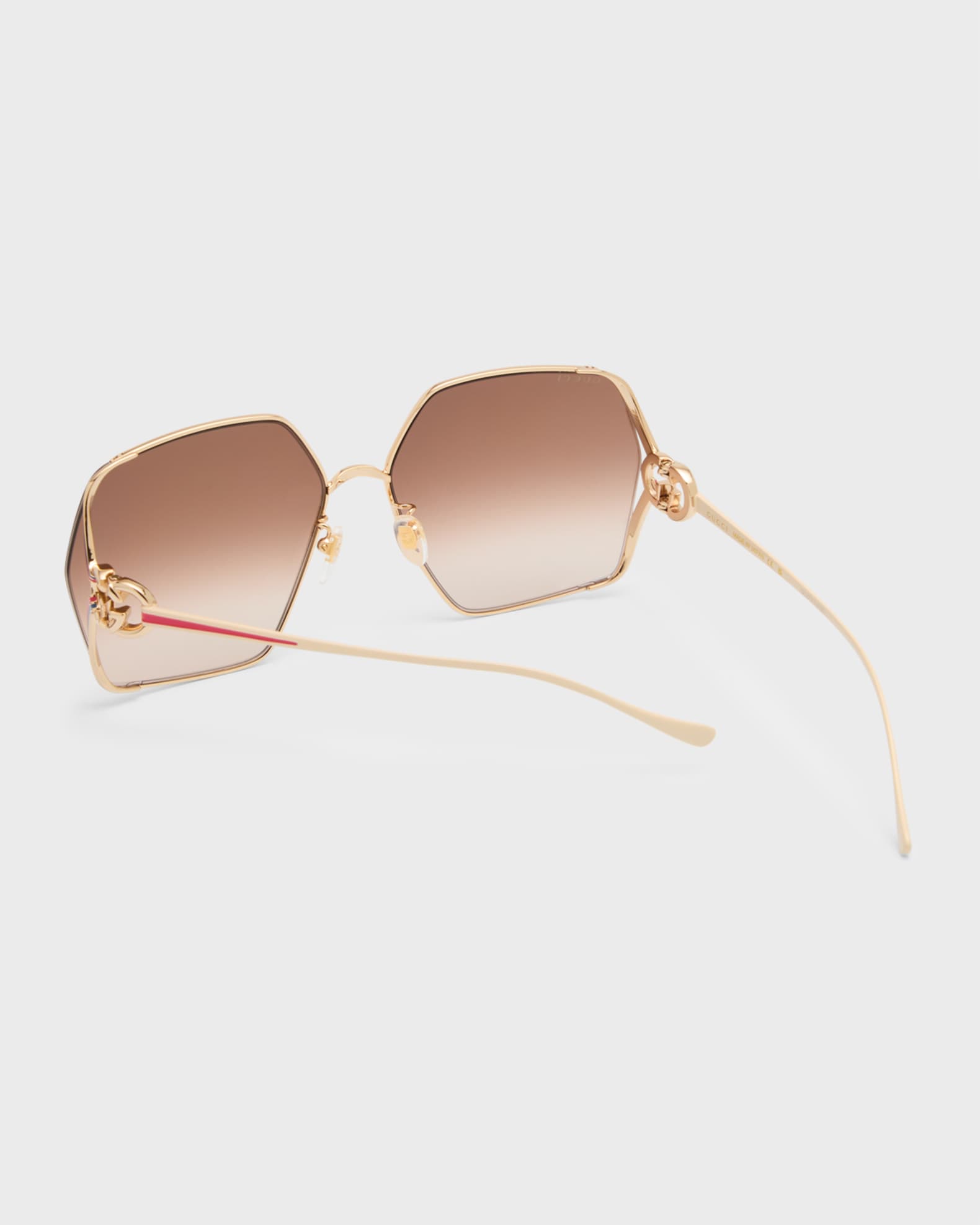 Gucci GG1322SA Oversized Metal Square Sunglasses | Neiman Marcus