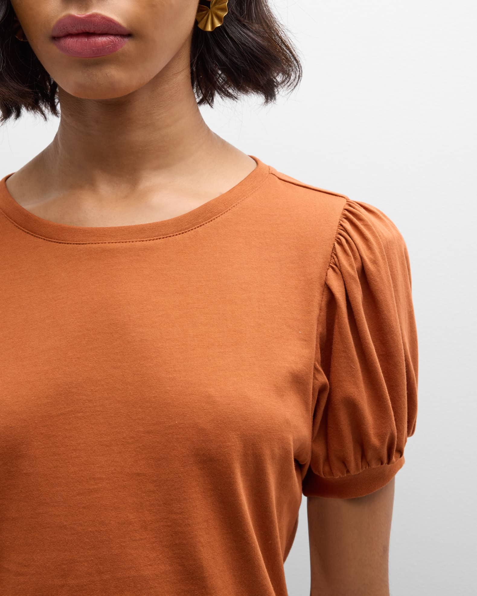 Paige Eyelet Embroidered Puff Sleeve Blouse main image 1