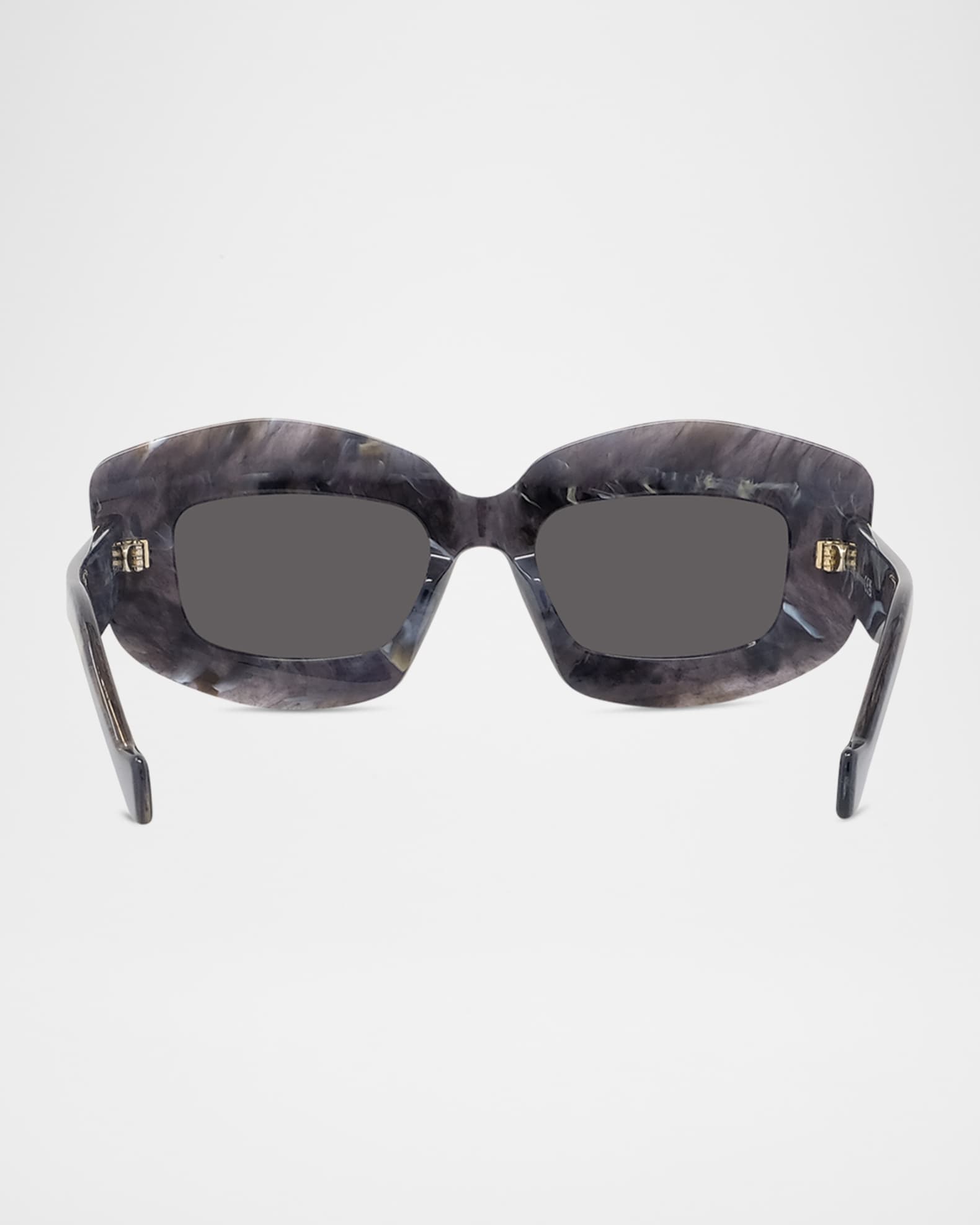 Loewe Silver Screen Chunky Acetate Rectangle Sunglasses
