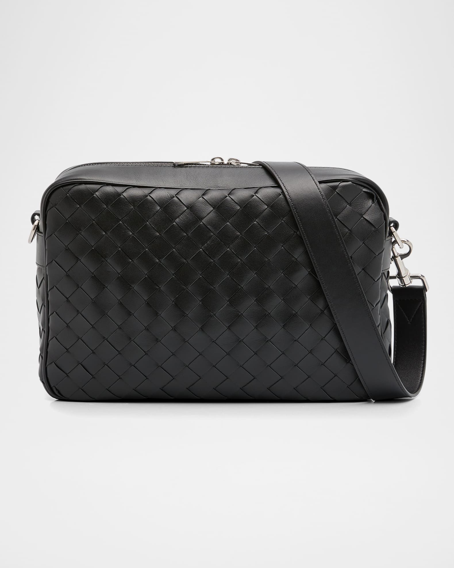 Bottega Veneta Men's Intrecciato Medium Crossbody Bag | Neiman Marcus