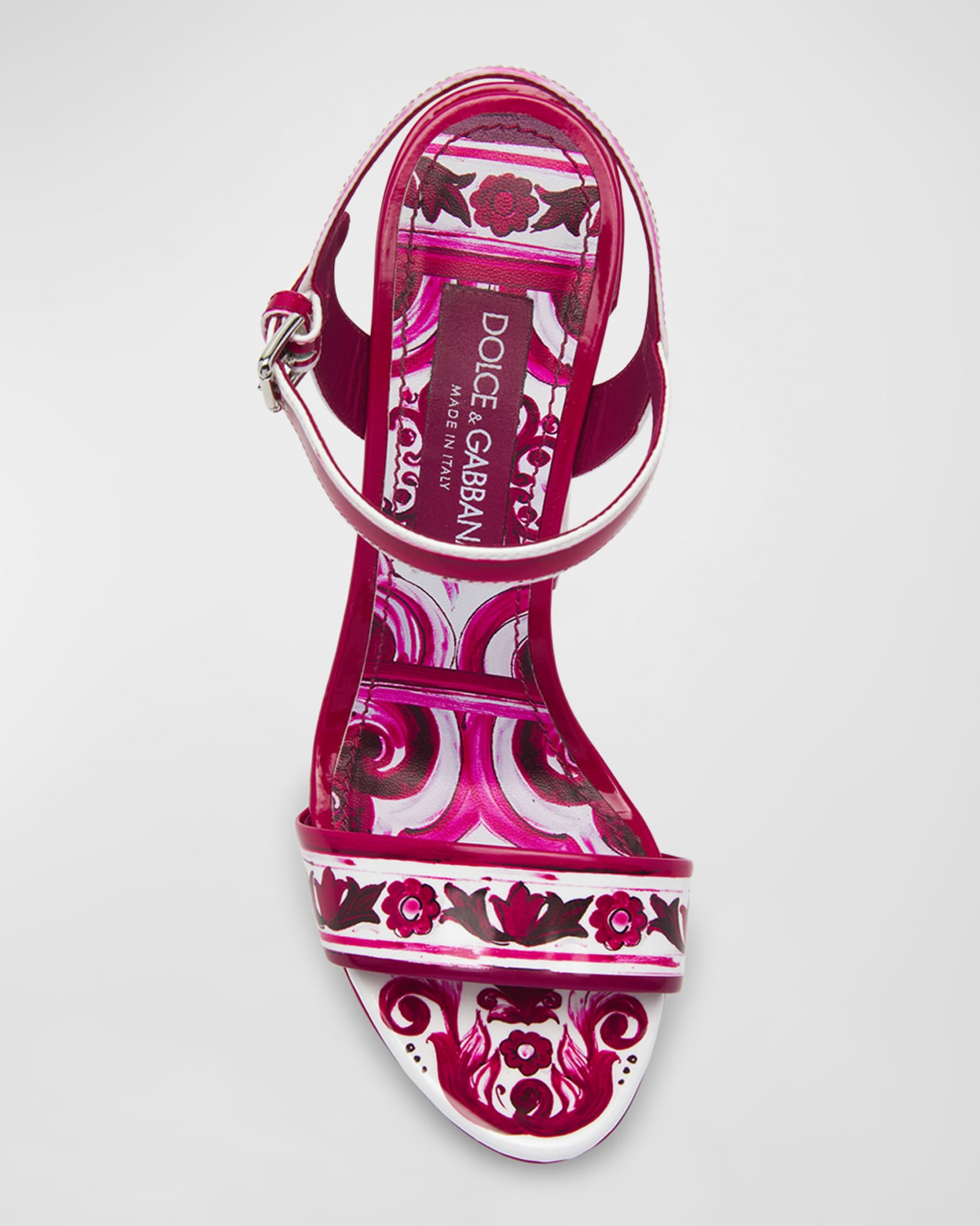 Dolce & Gabbana Multicolor Cotton Platform Sandals main image 1