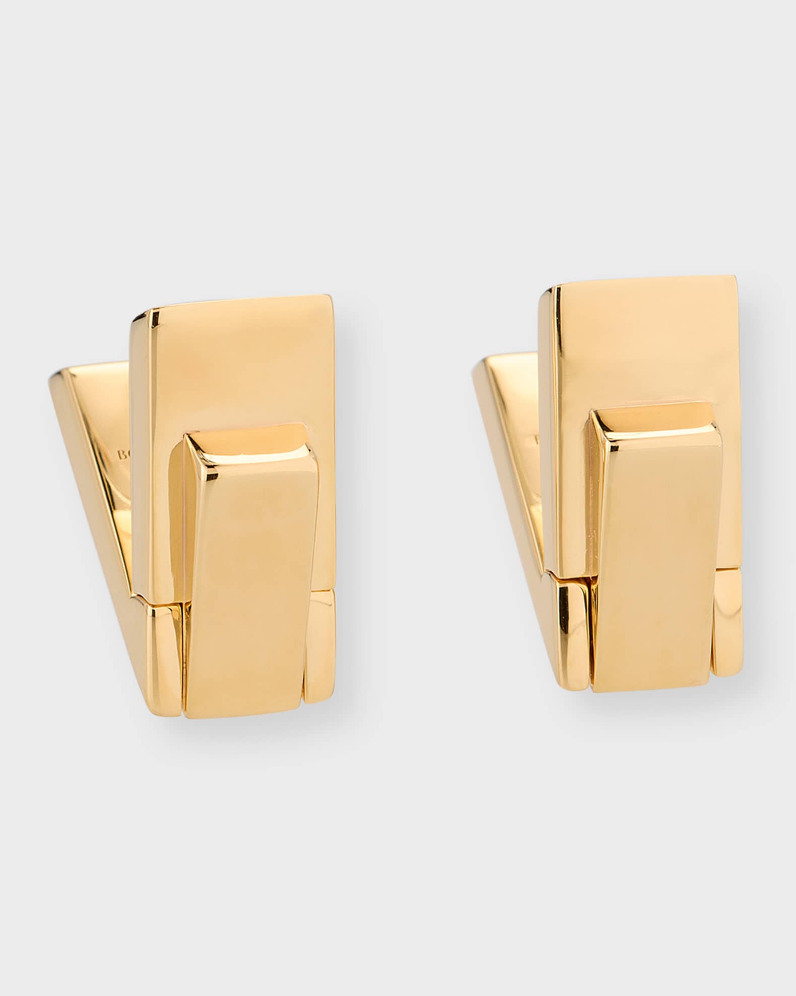 Bottega Veneta V Shaped Folding Earrings
