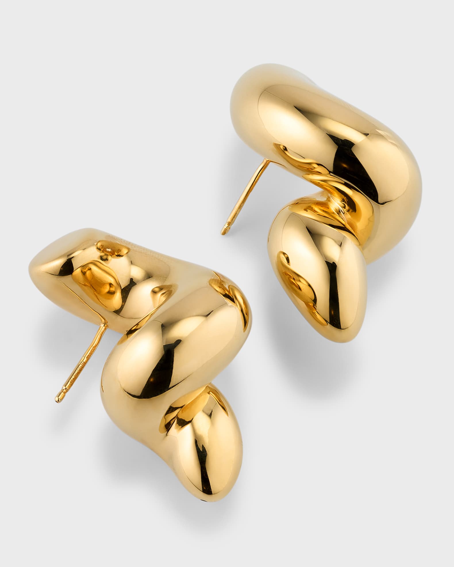 Bottega Corkscrew Sterling Silver Earrings Neiman Marcus