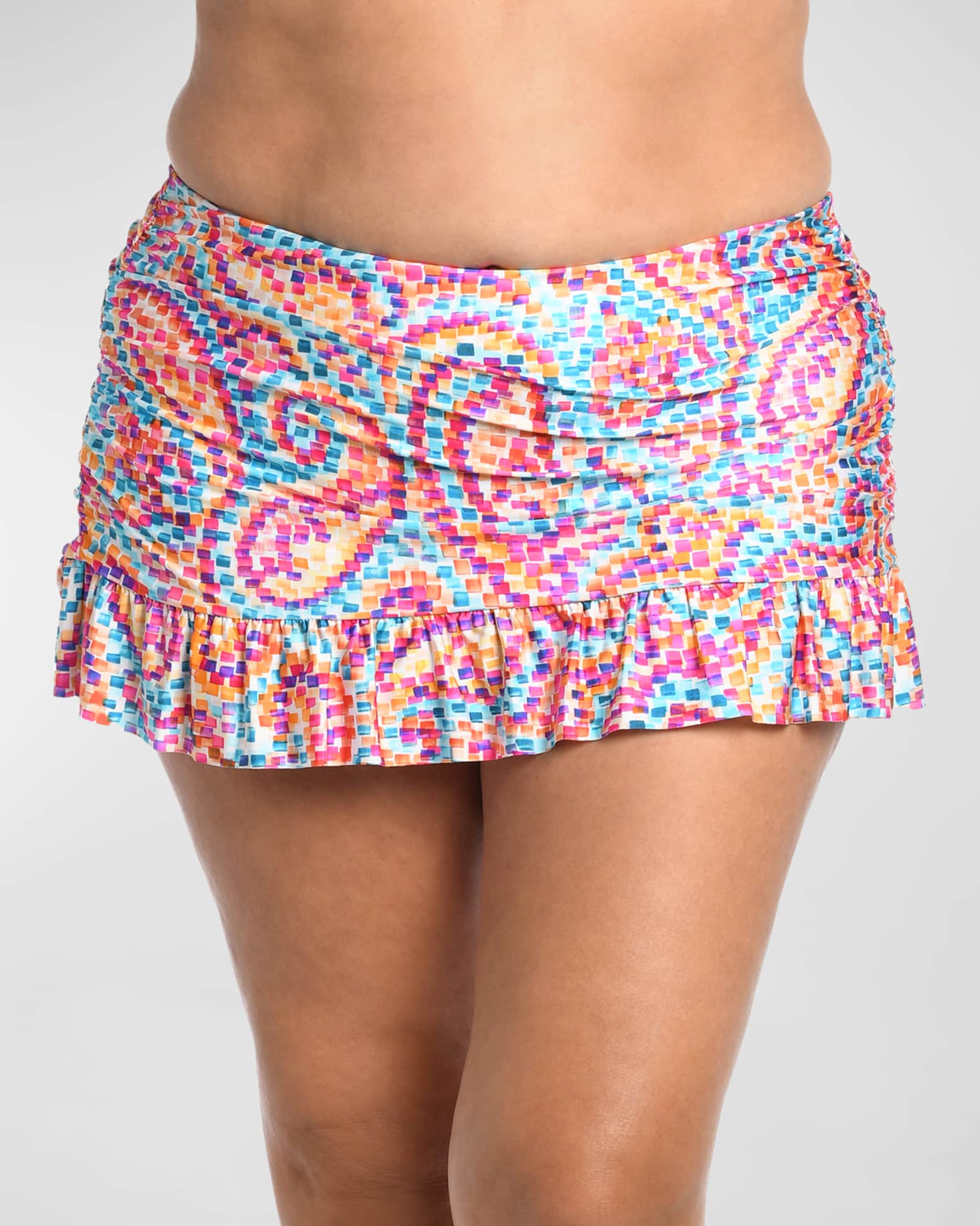 Plus size ruffle swim skirt new arrivals