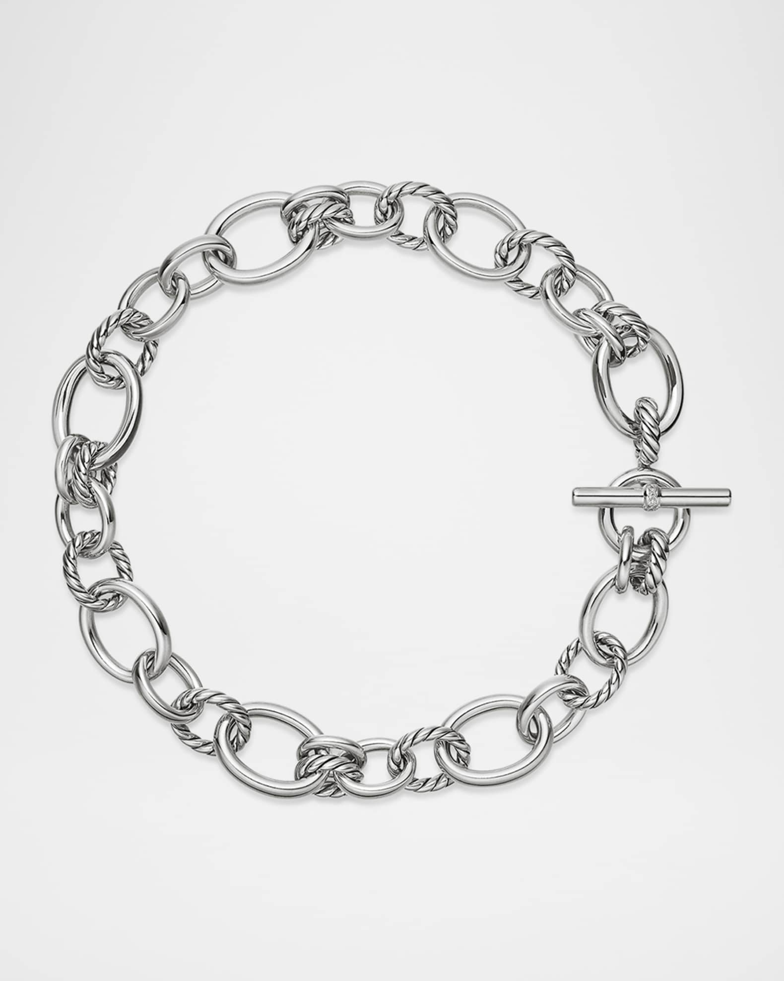 25mm DY Mercer Necklace with Diamonds in Silver 0