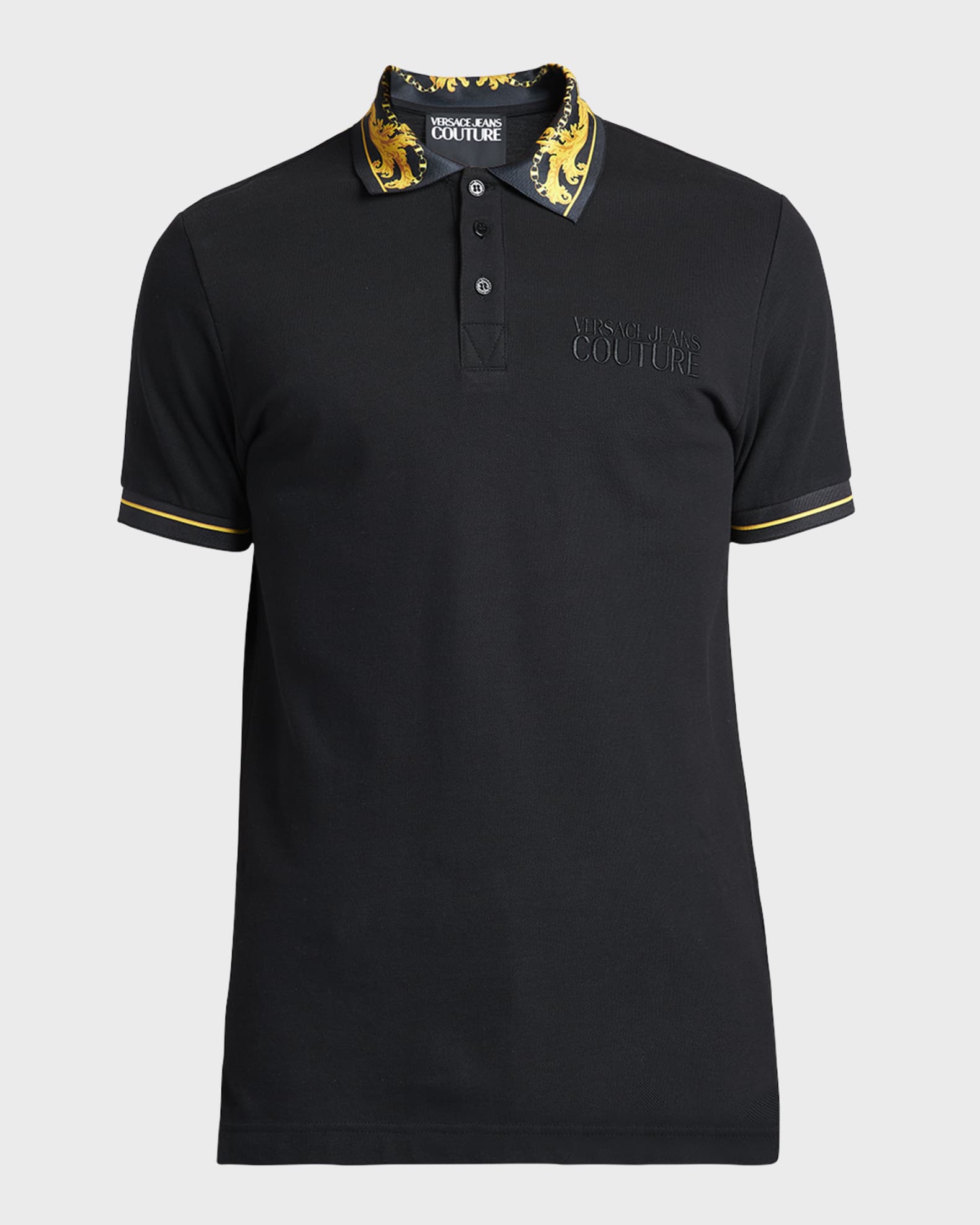 Versace Jeans Couture Men's Institutional Logo Polo Shirt | Neiman Marcus