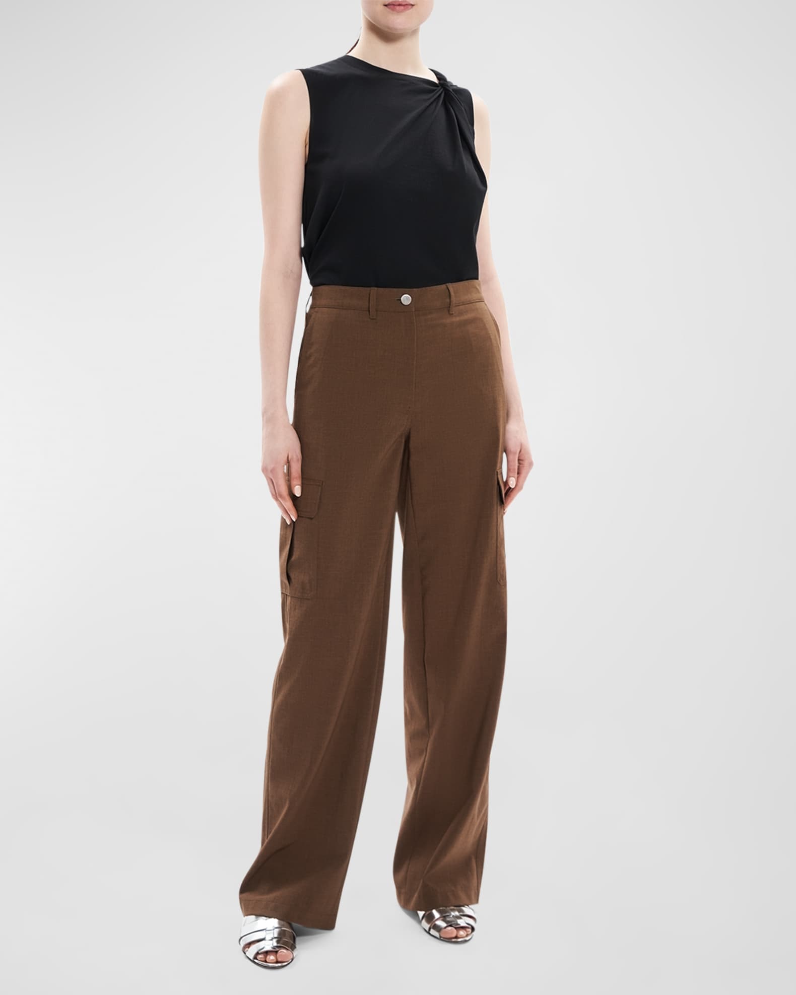 theory Emery Wright Straight Leg Pants Size 4