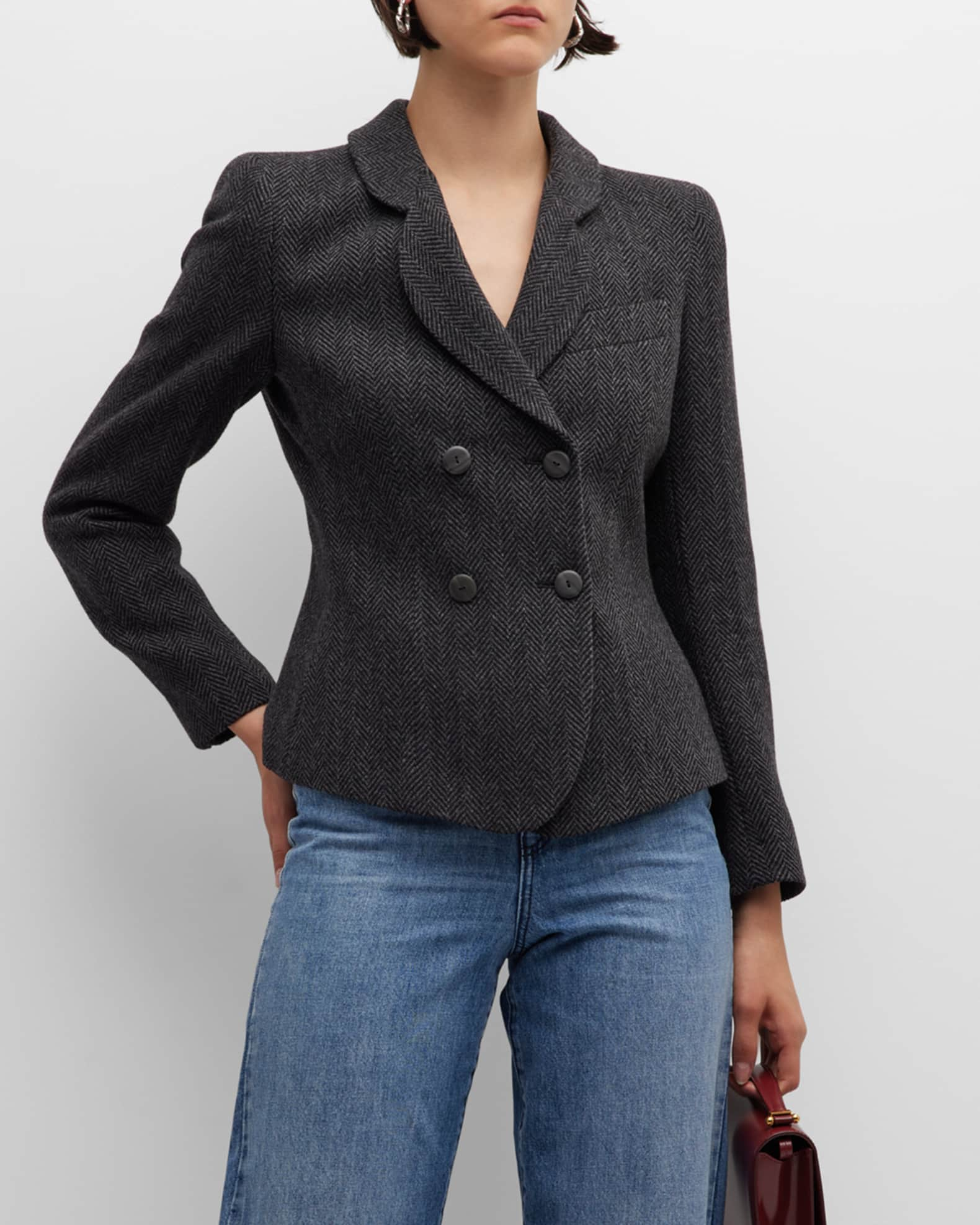 EMPORIO ARMANI - Double-breasted Blazer Jacket