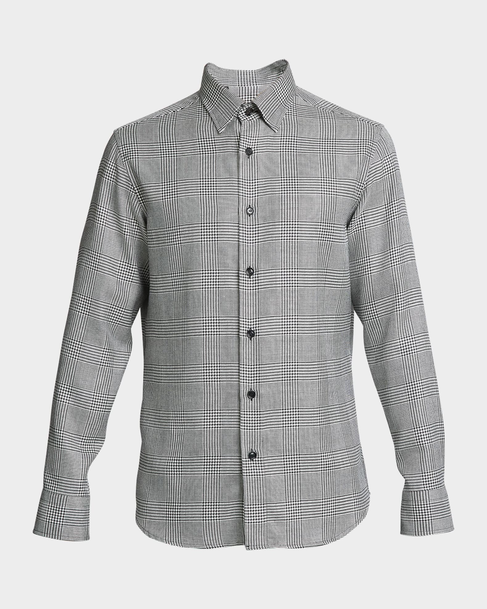 Brioni graphic-print silk shirt - Blue