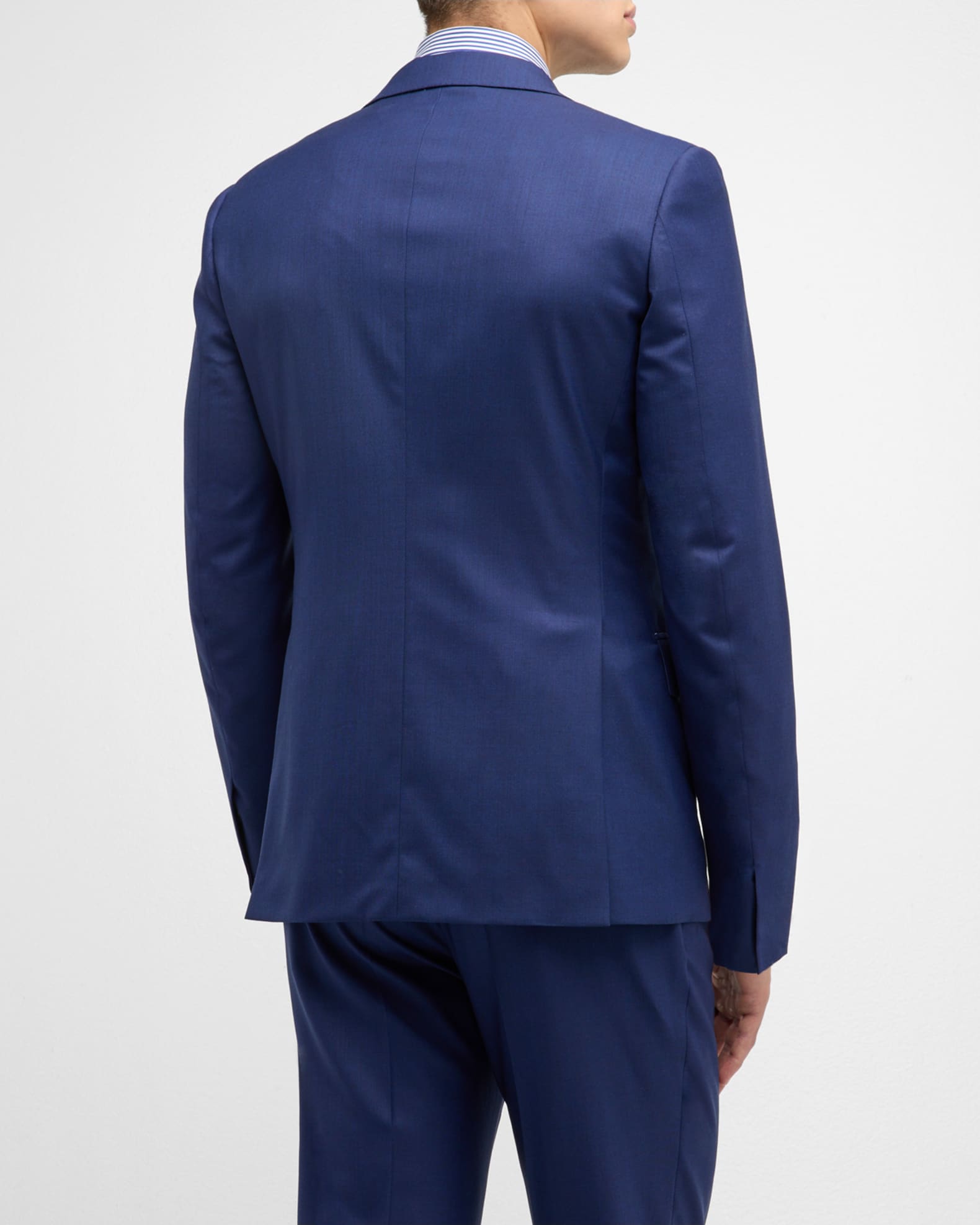 Collezinai MEN SUIT~150'S WOOL~LIGHT GRAY Shark Skin Three Buttons Style Suit main image 1
