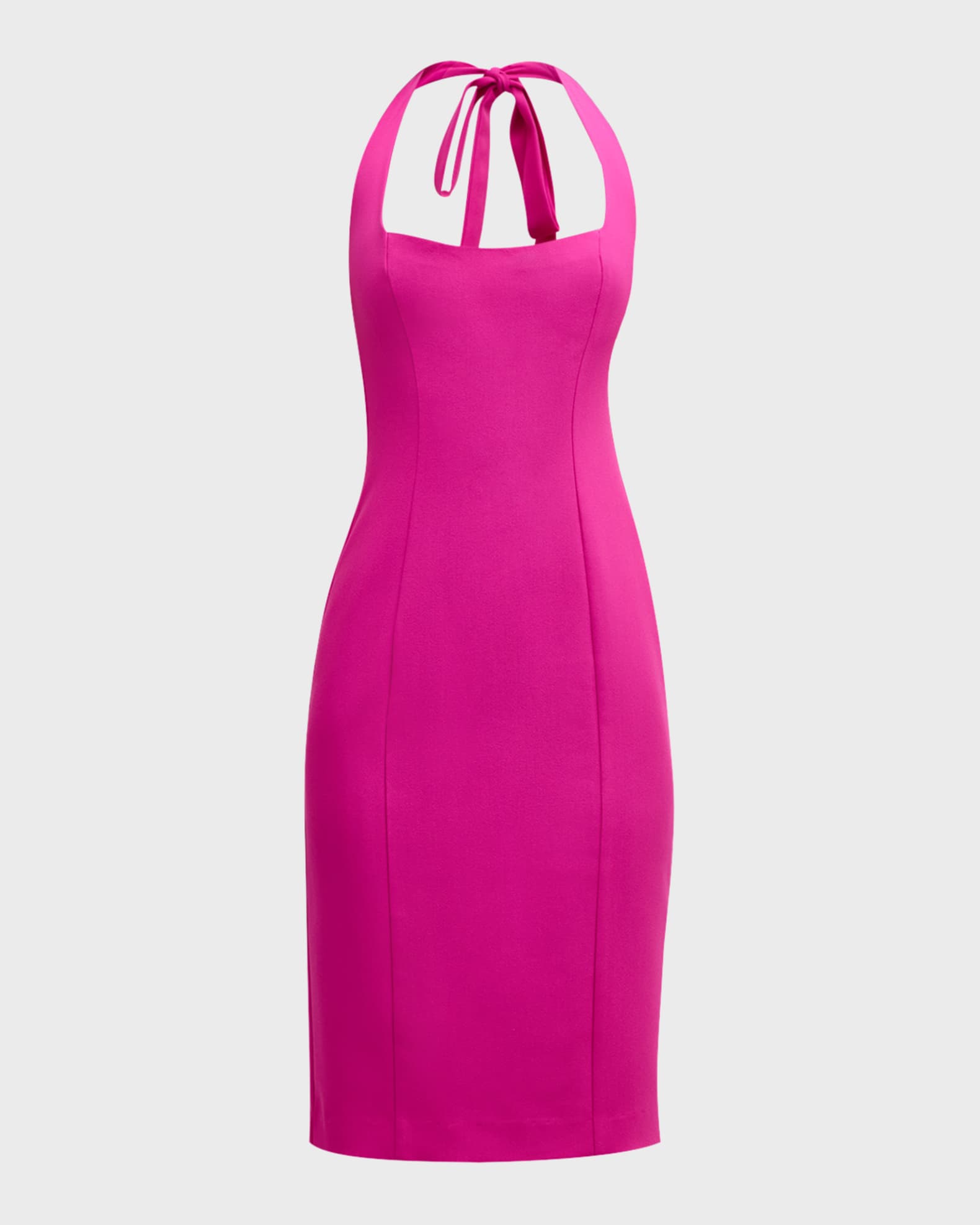 Zarela Knee Length Halter Sheath Dress
