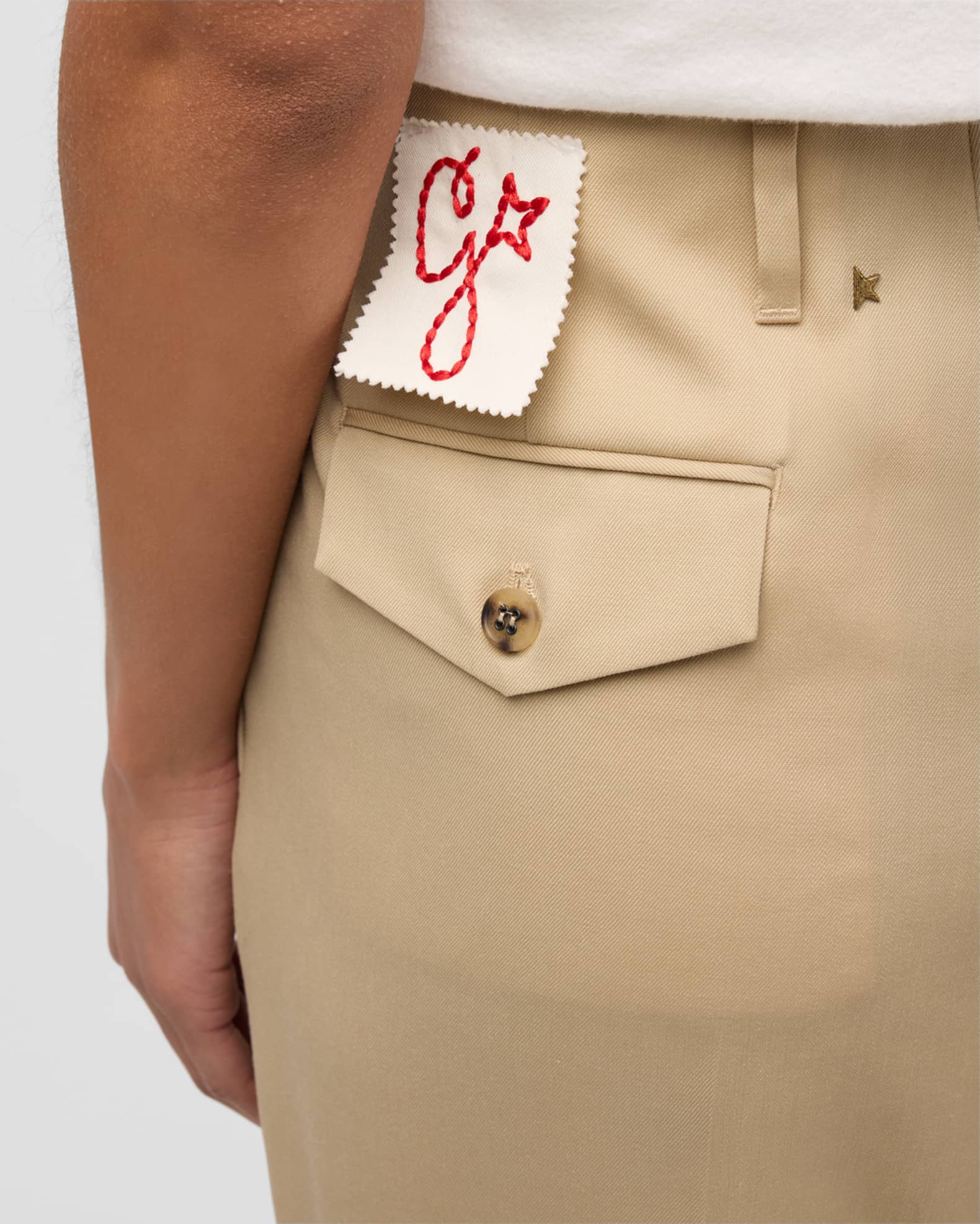 Golden Goose Pleated Wide-Leg Wool Pants | Neiman Marcus