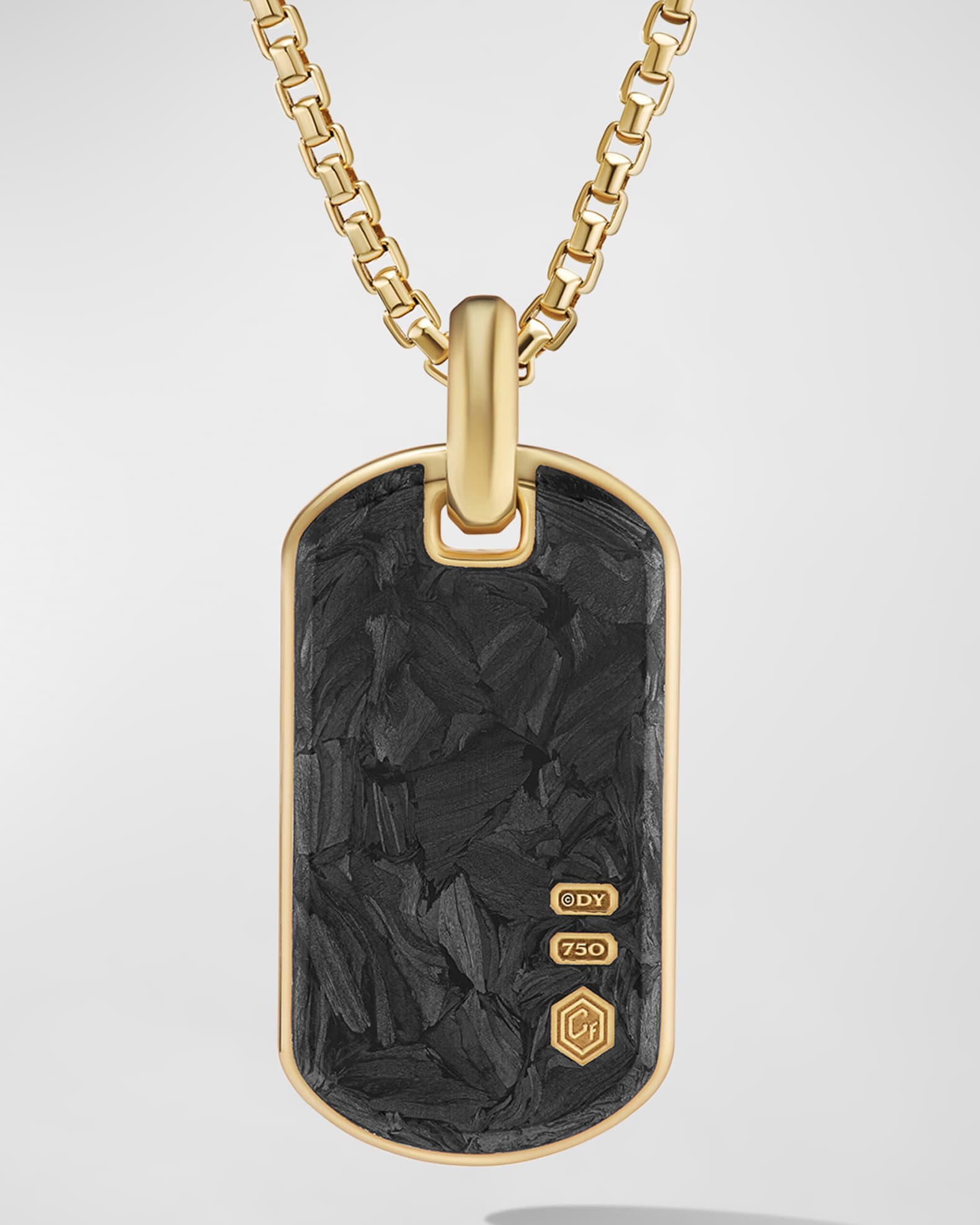 David yurman dog tag pendant top