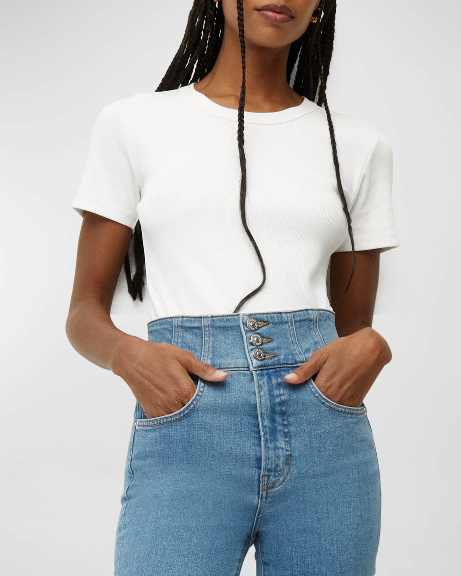 Veronica Beard Pruitt Tee in Persimmon main image 0