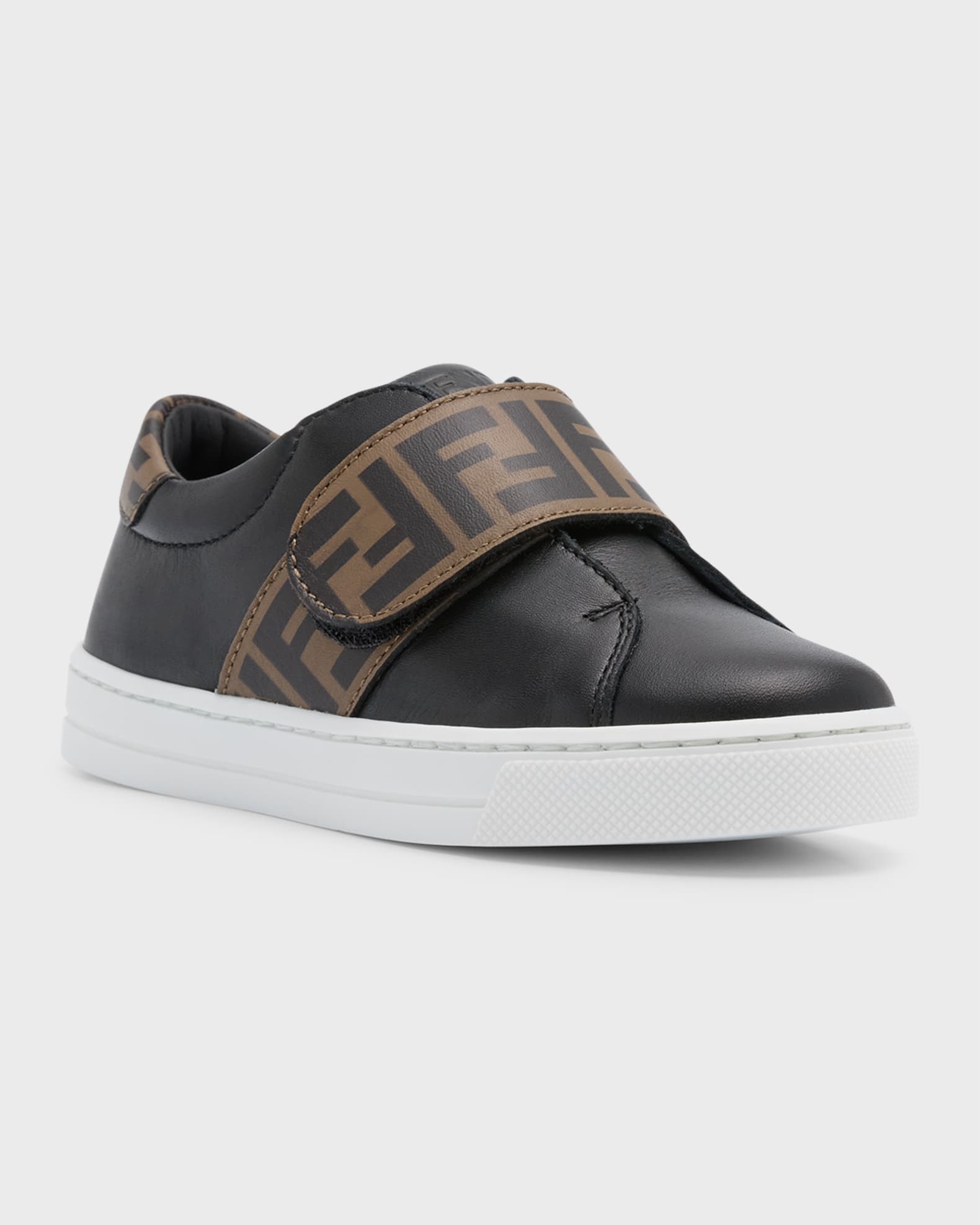 FENDI キッズ　シューズ Kid's Fendi Grip-Strap Sneakers | Neiman Marcus