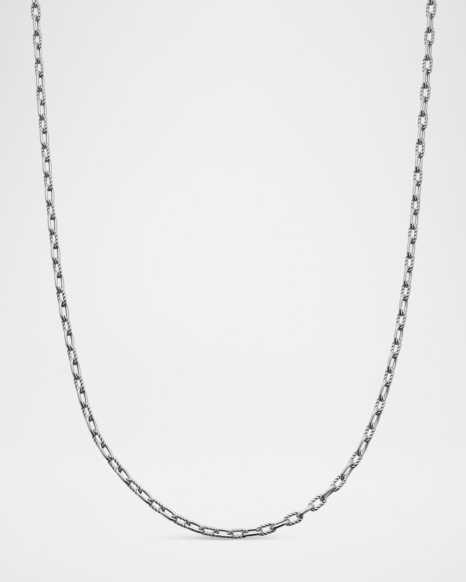David Yurman 3mm Men's DY Madison Chain Necklace in Silver | Neiman Marcus
