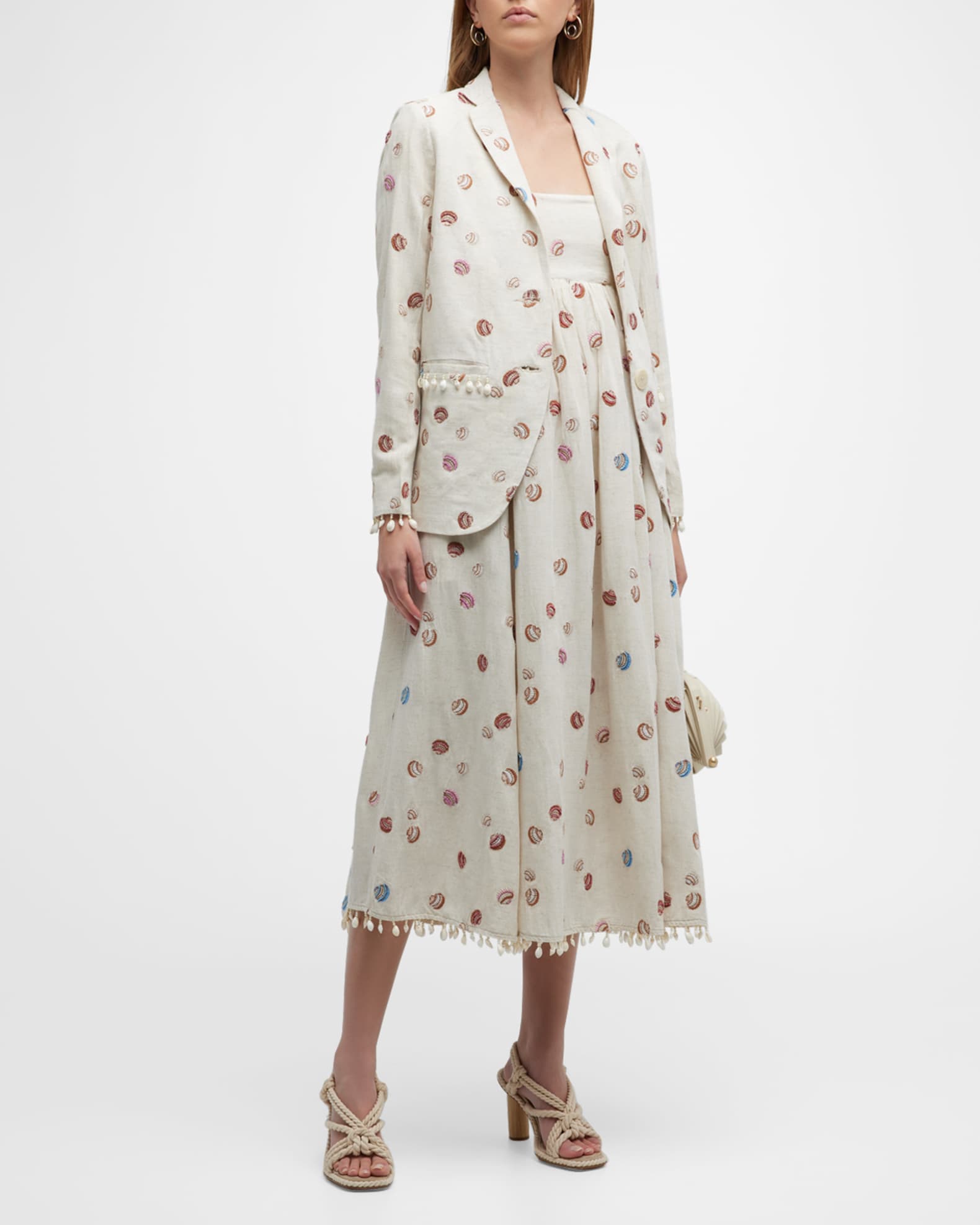 EDDY Amber Oversized Shell Beaded Blazer | Neiman Marcus