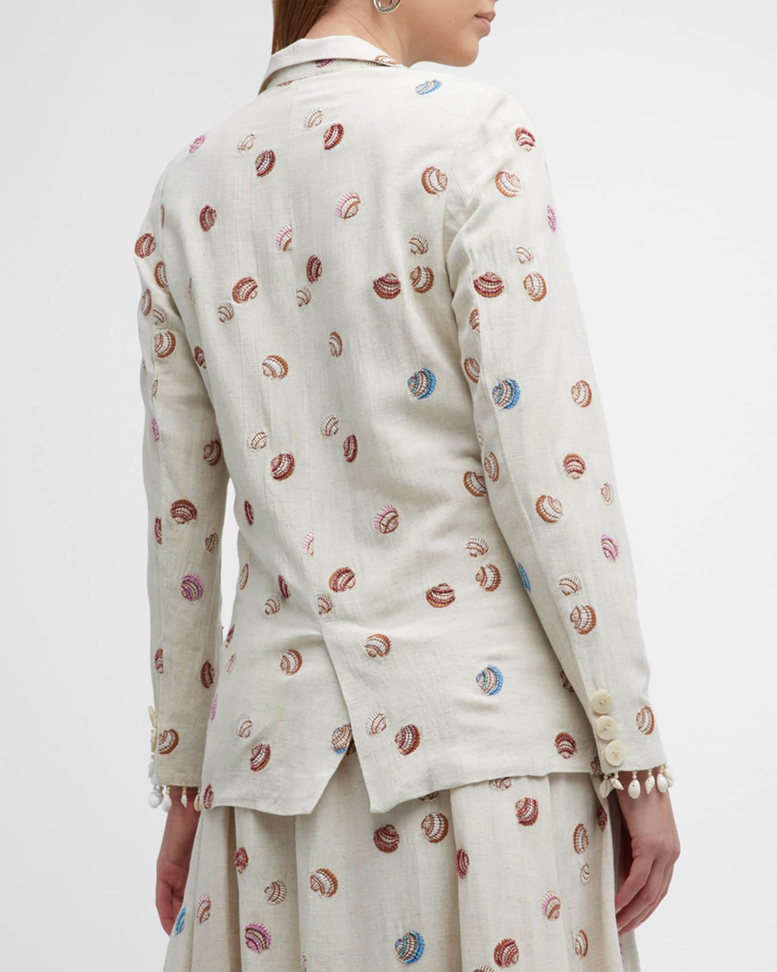 EDDY Amber Oversized Shell Beaded Blazer | Neiman Marcus