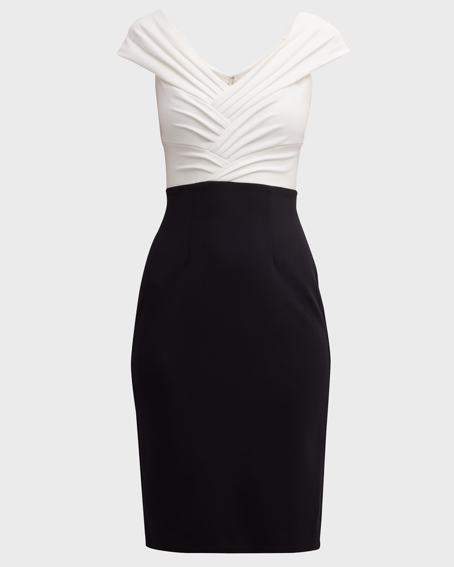 Two tone pencil dress top