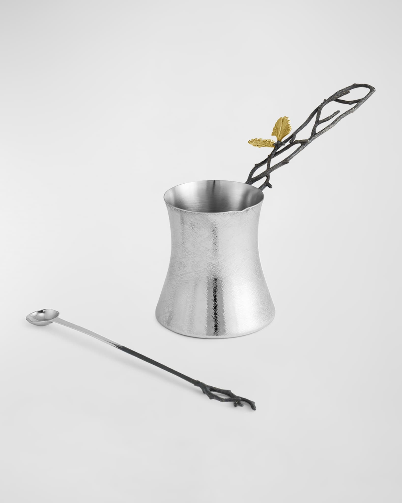 Michael Aram Butterfly Ginkgo Large Coffee Pot with Spoon Neiman Marcus