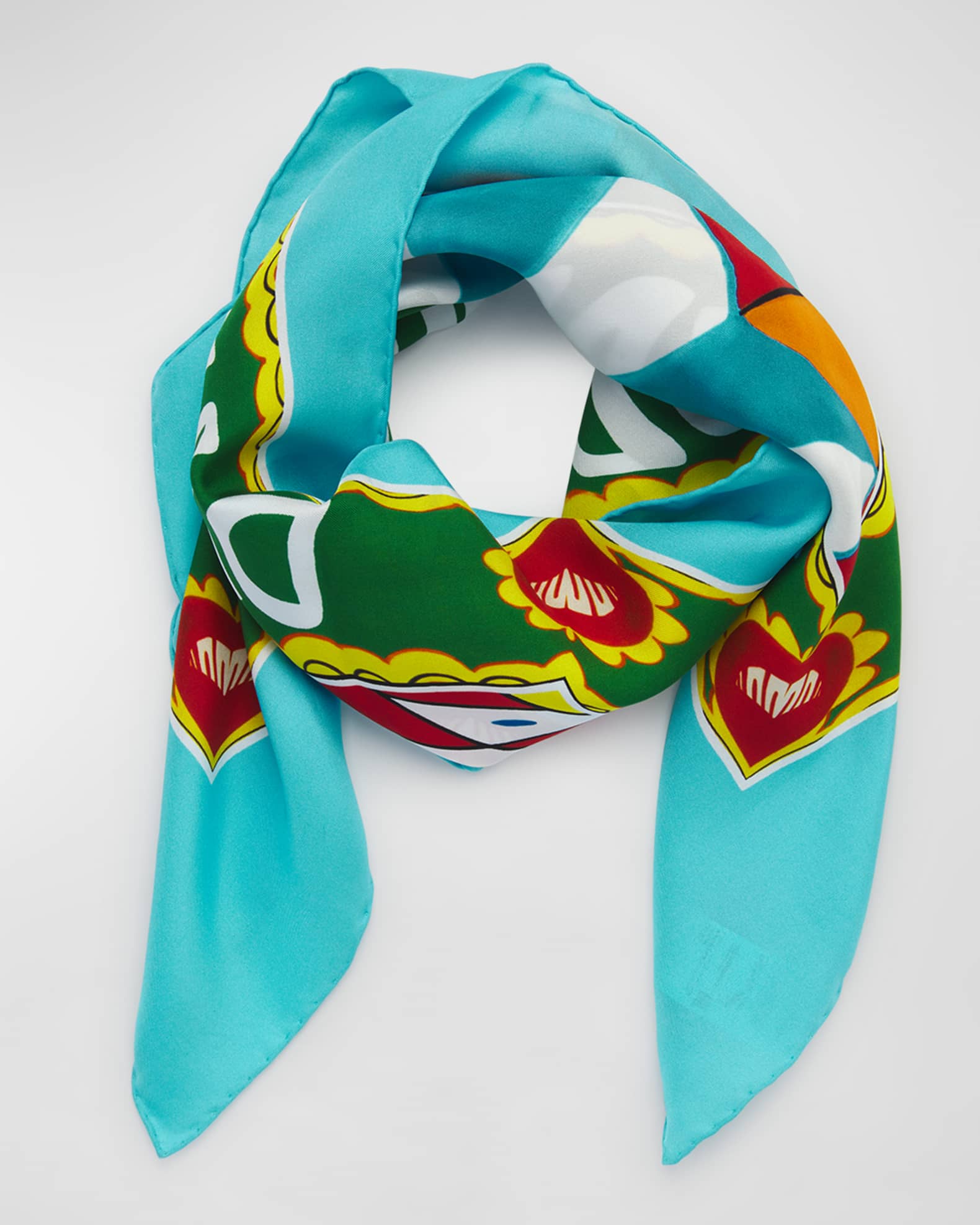 Dolce&Gabbana Graphic Silk Foulard