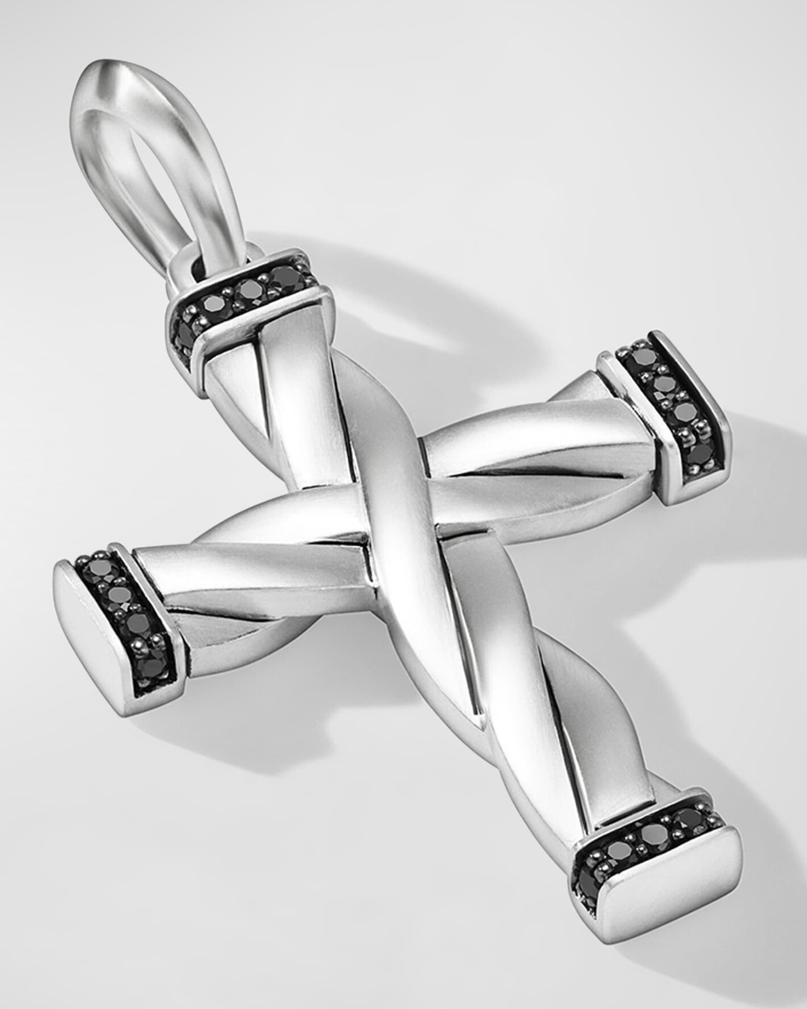 DY Helios Cross Pendant in Silver, 36mm 1