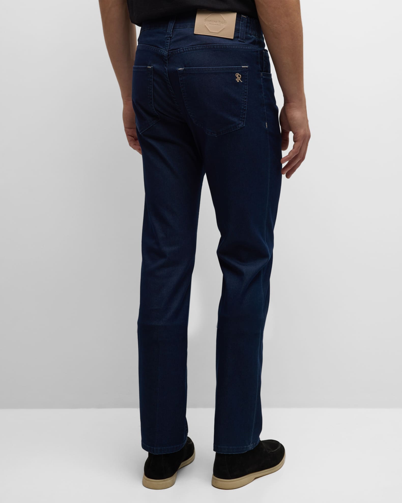 Stefano Ricci Men's Straight-Fit Dark Wash Jeans | Neiman Marcus