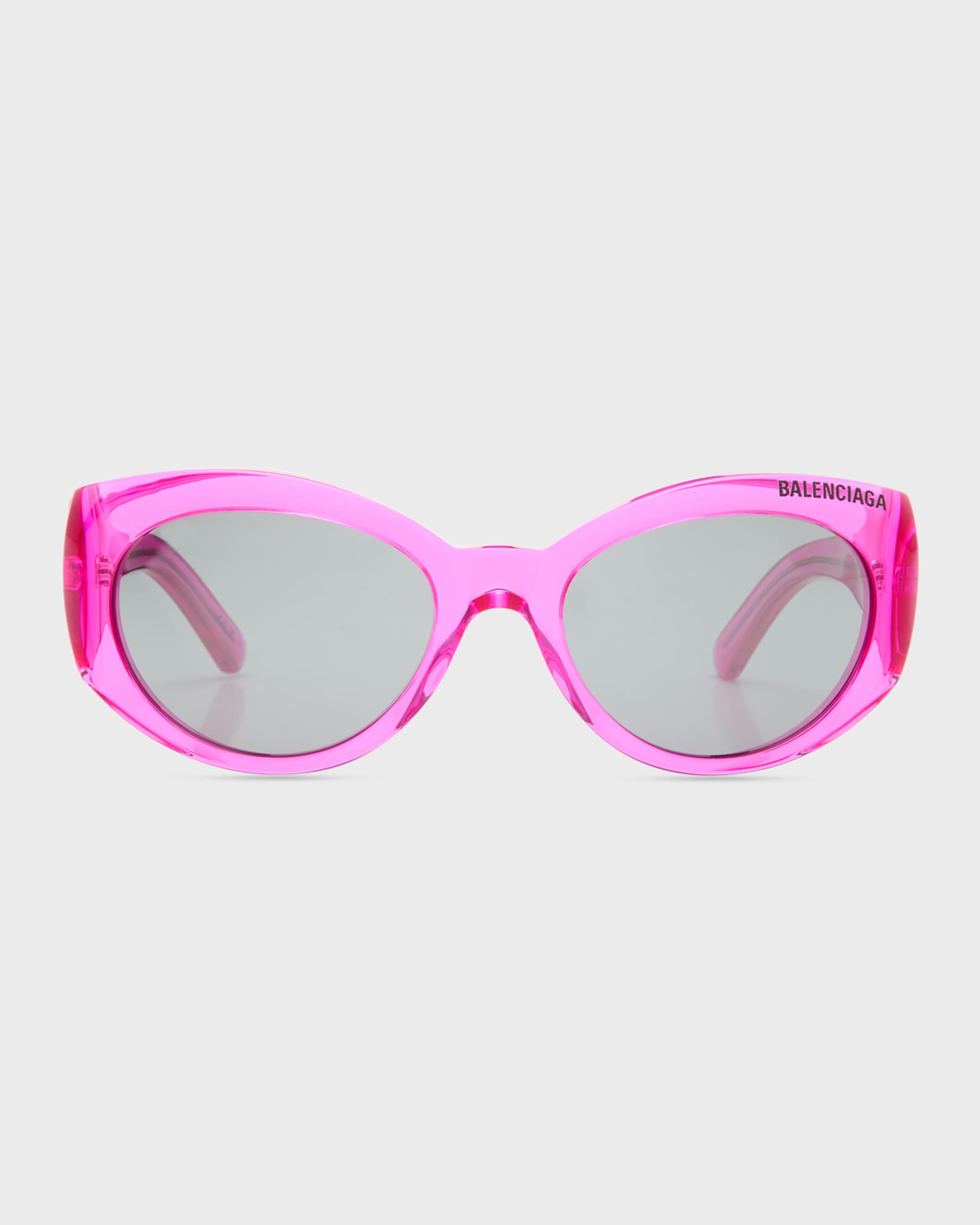 Balenciaga BB0267S Round Acetate Sunglasses | Neiman Marcus