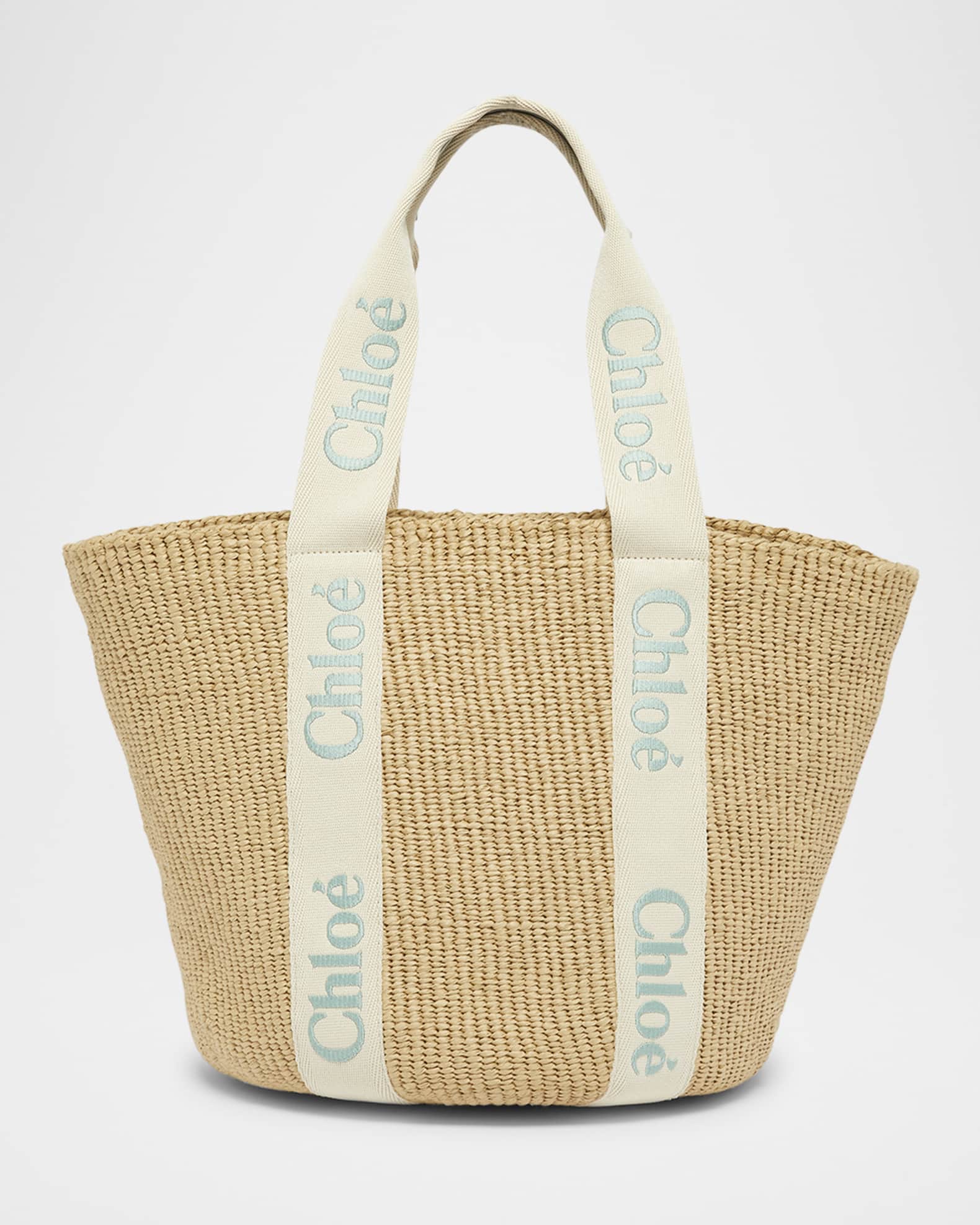 Woody Large Mifuko Basket Bag with Logo Webbing 0
