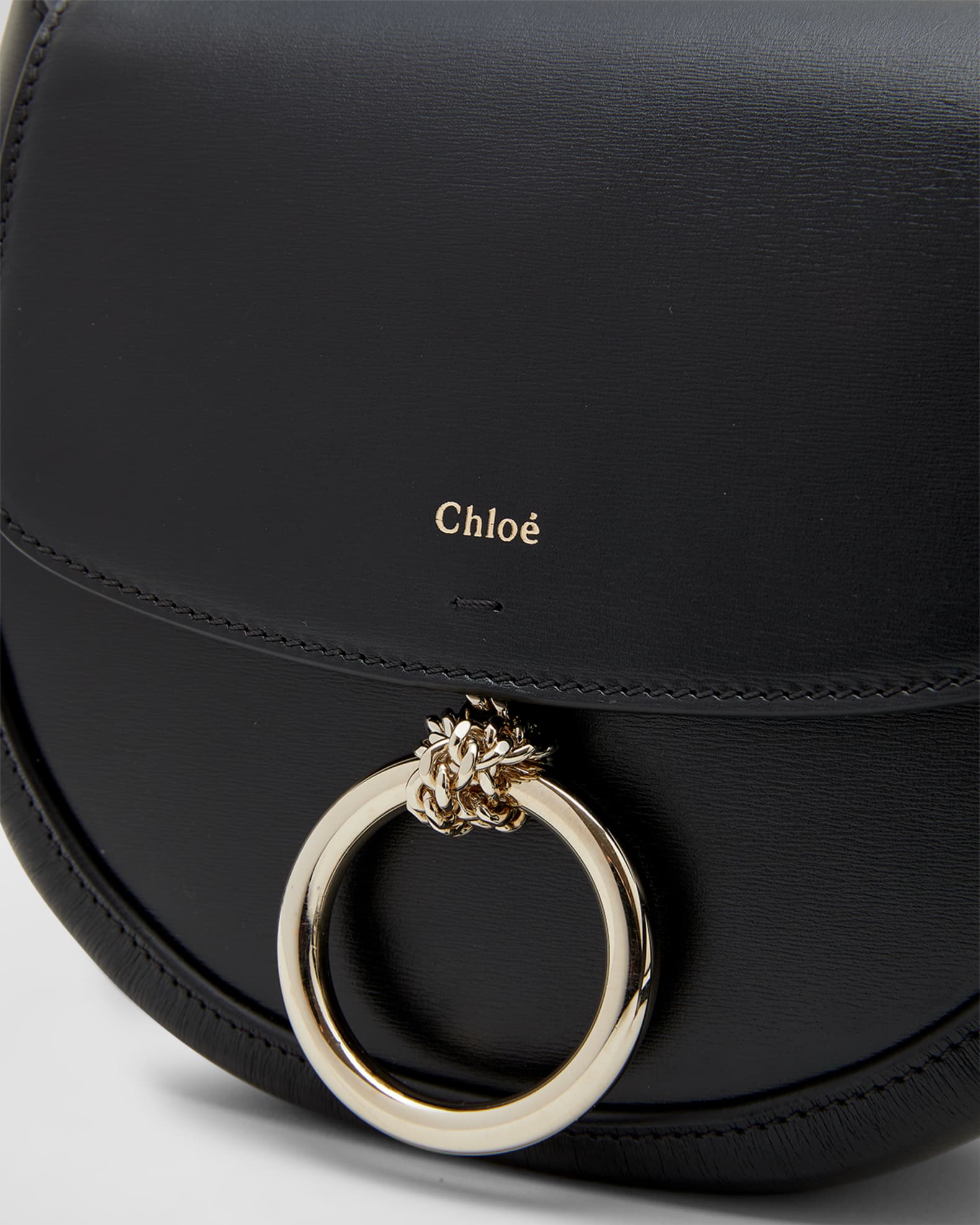 Chloe Arlene Leather Saddle Crossbody Bag | Neiman Marcus