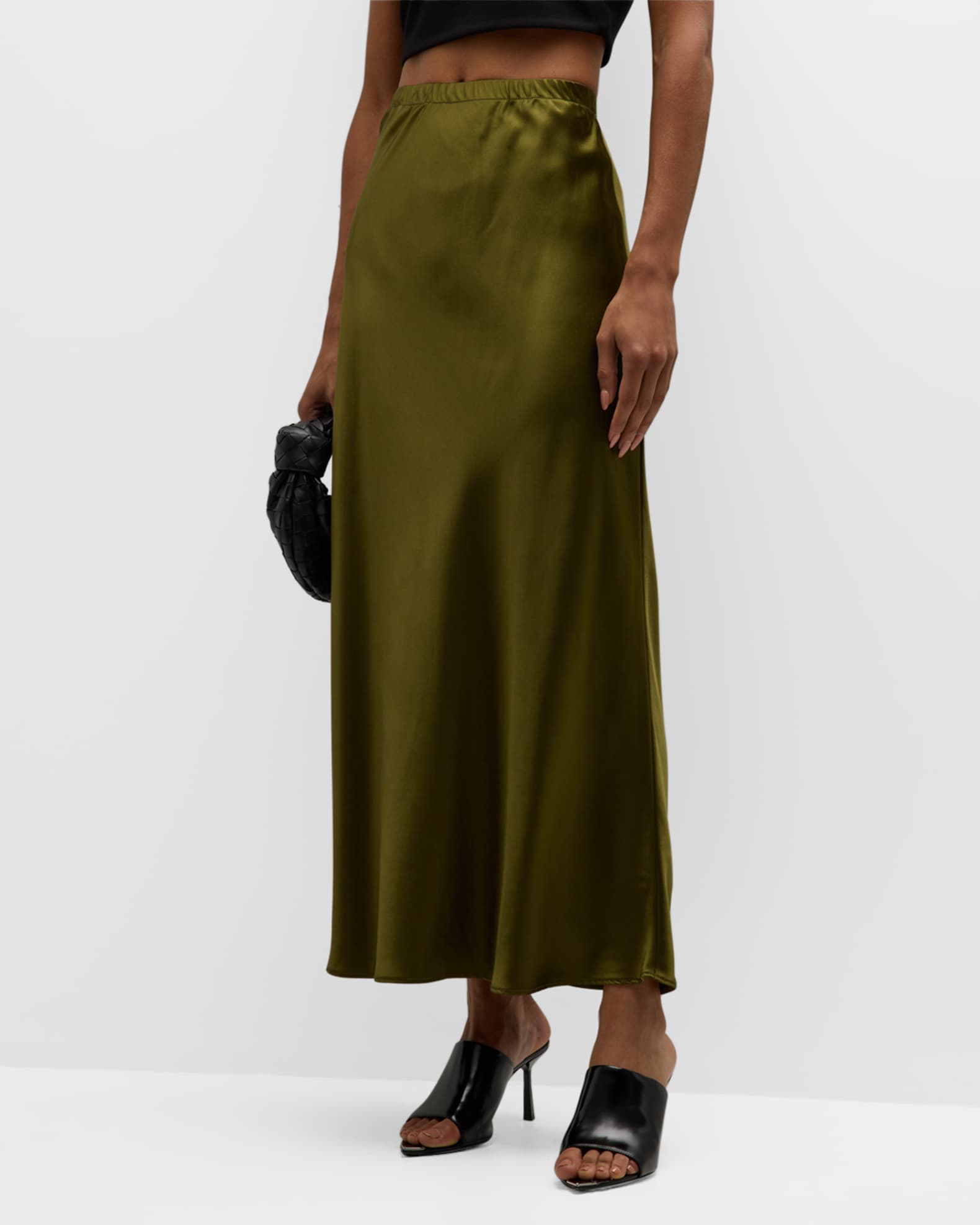 SPRWMN BiasCut Satin Maxi Skirt Neiman Marcus