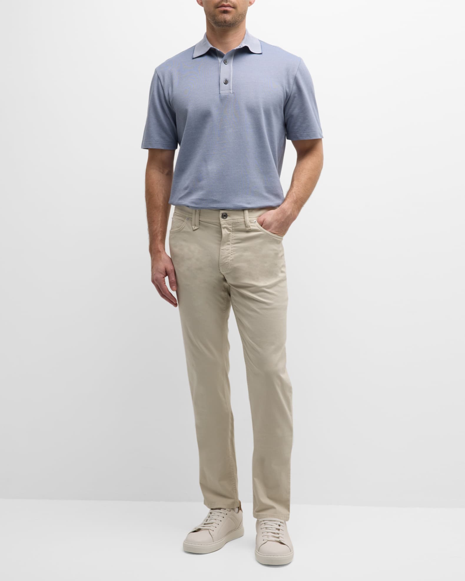 Men's Cotton-Stretch 5-Pocket Pants 1