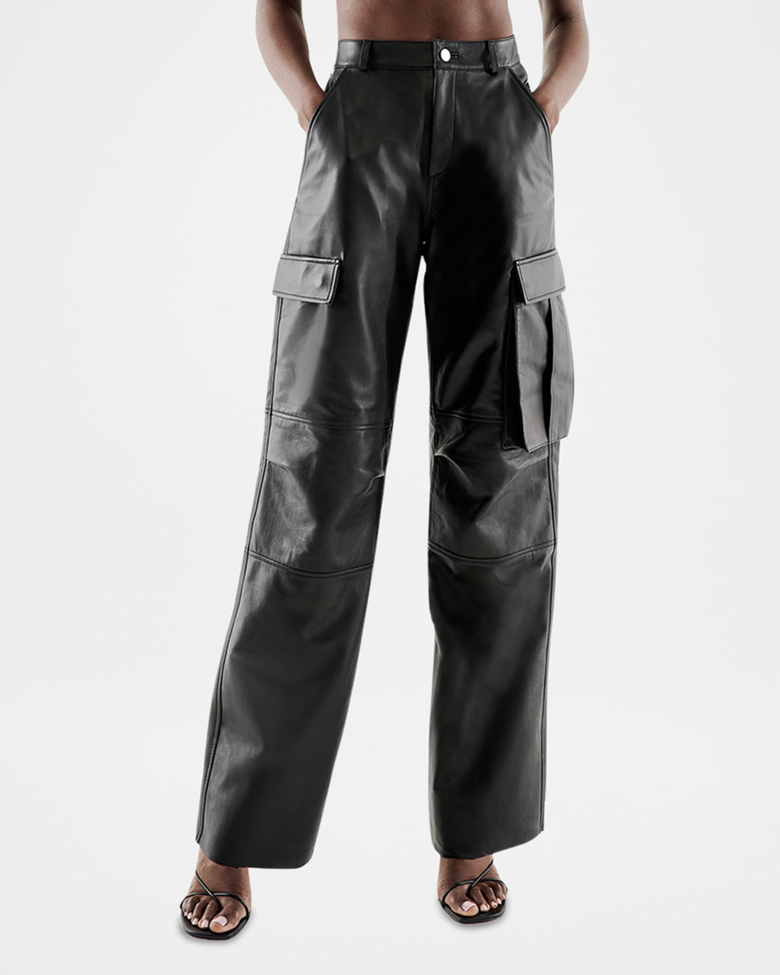Cole Upcycled Leather Cargo Pants 1