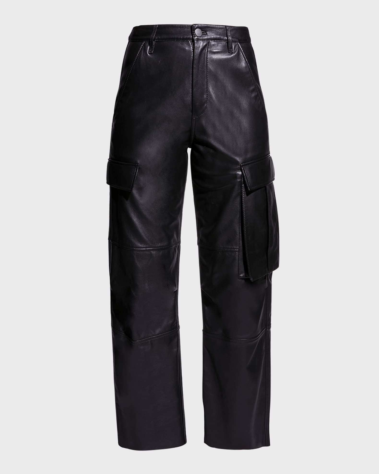 Cole Upcycled Leather Cargo Pants 0
