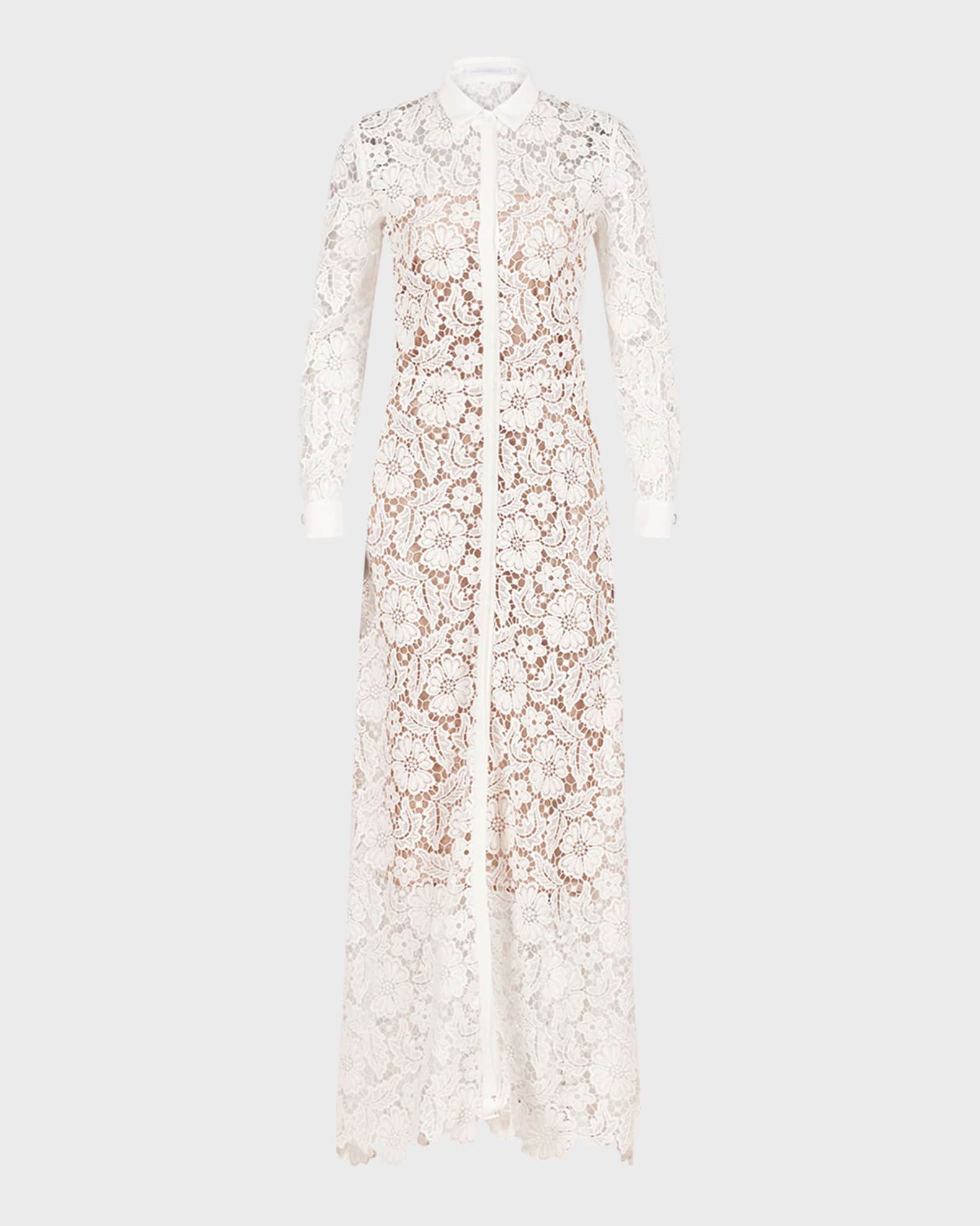 Neiman marcus white lace dress top