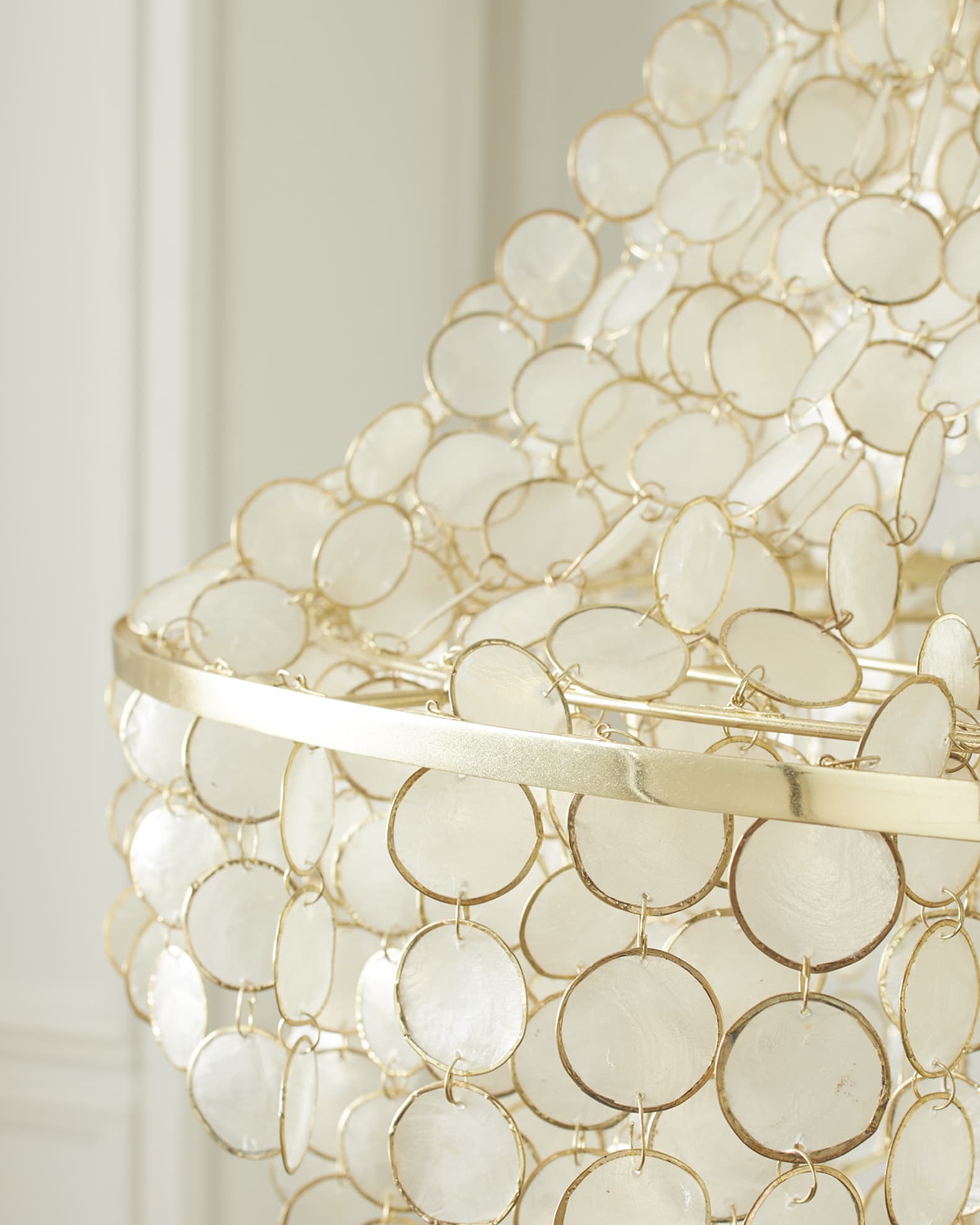 Neiman Marcus Alexandra Capiz Chandelier Neiman Marcus